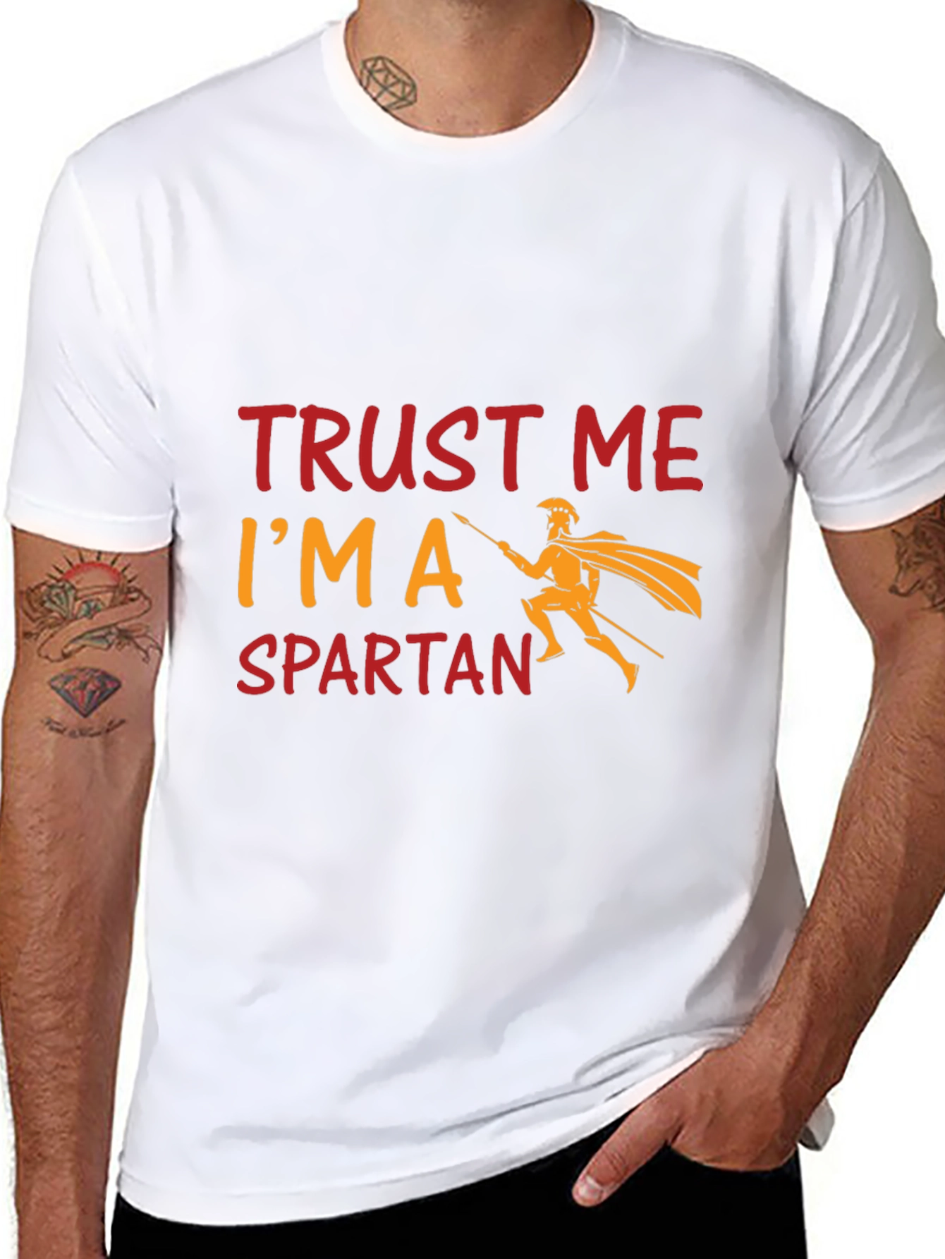 Trust Me Im a Spartan Black T-Shirt