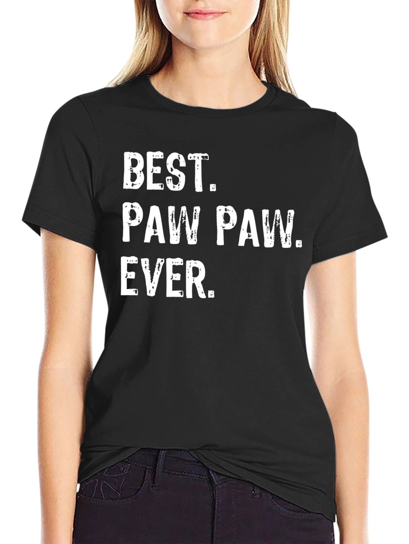 Best Paw Paw Ever T-Shirt - Black