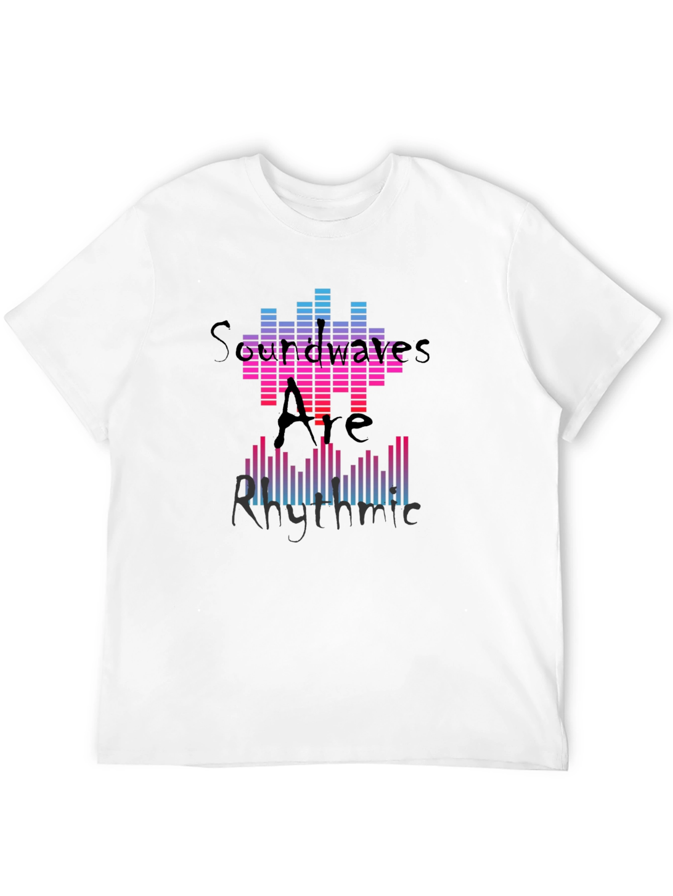 Soundwaves Rhythmic Graphic Tee - Black