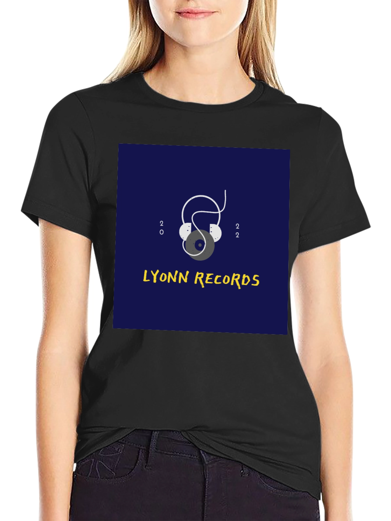 Lyonn Records Black Graphic Tee