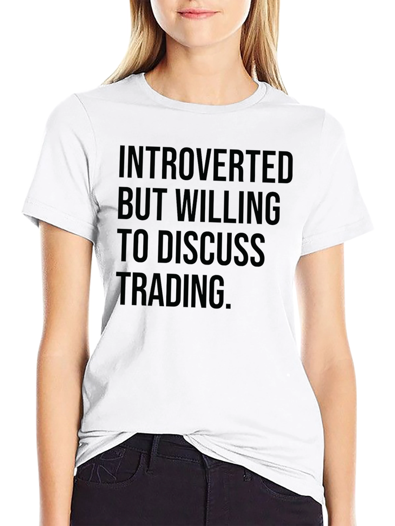 Introverted Trading Black Tee