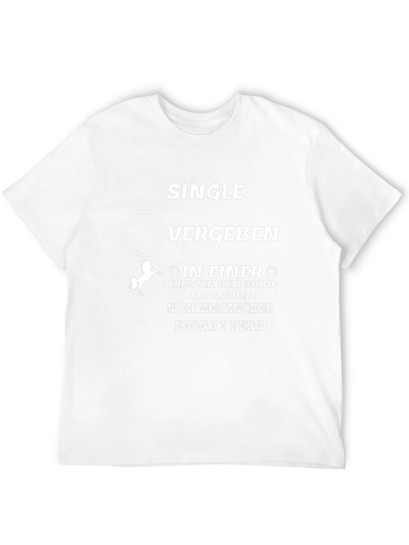 Single Vergeben Horse T-Shirt - Novelty Graphic Tee
