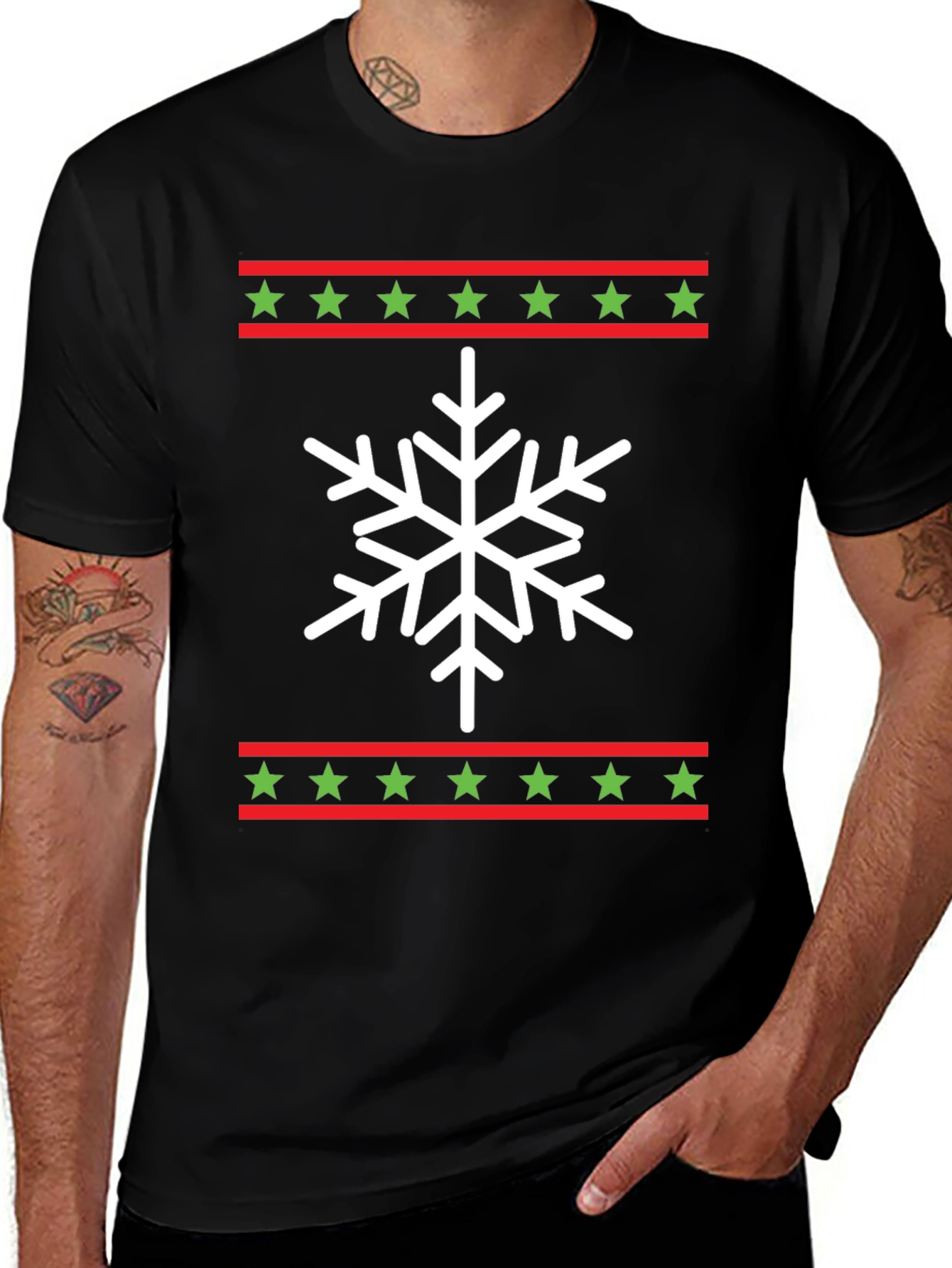 Festive Snowflake Graphic Tee