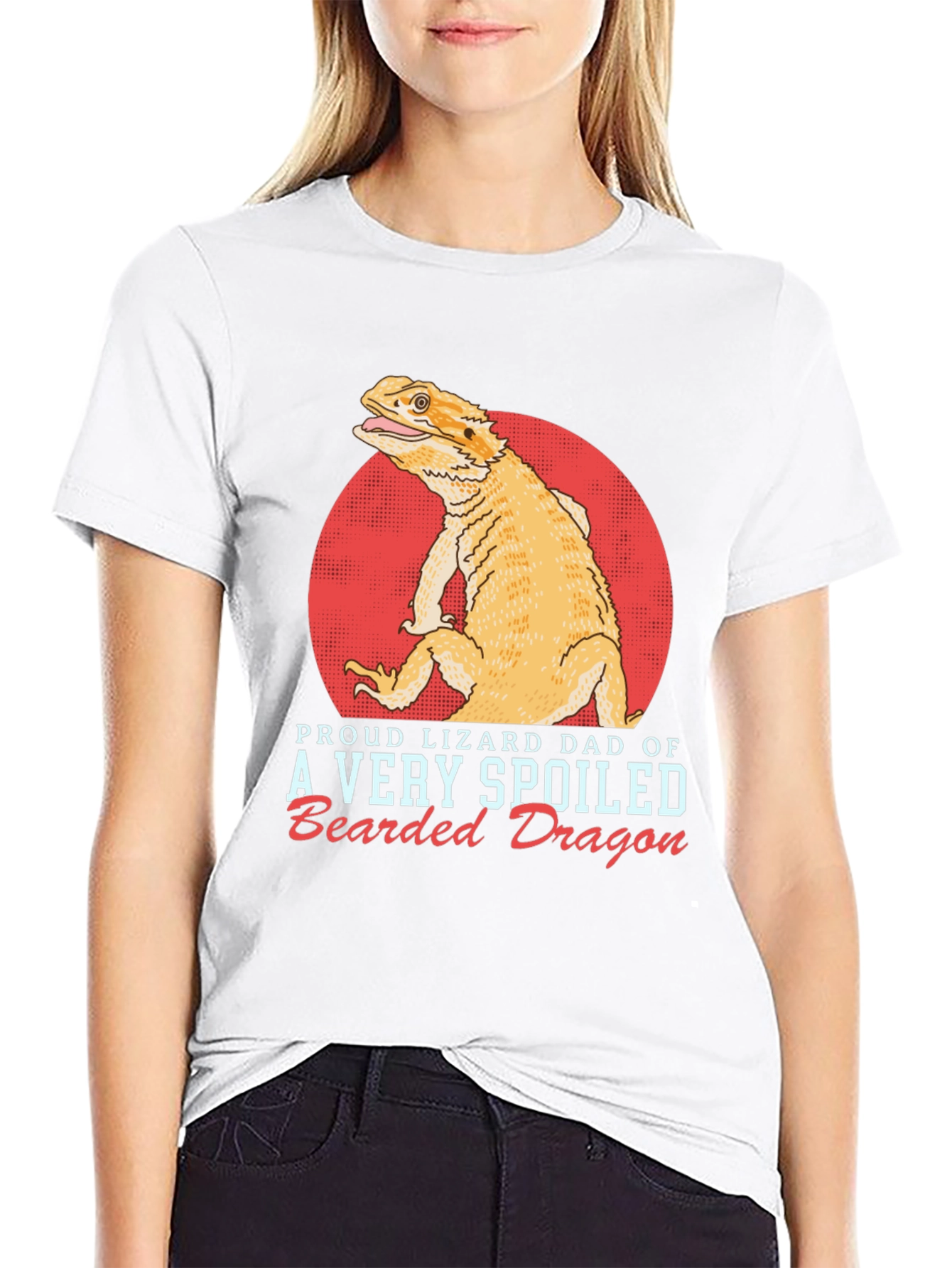 Proud Lizard Dad Bearded Dragon Graphic Tee