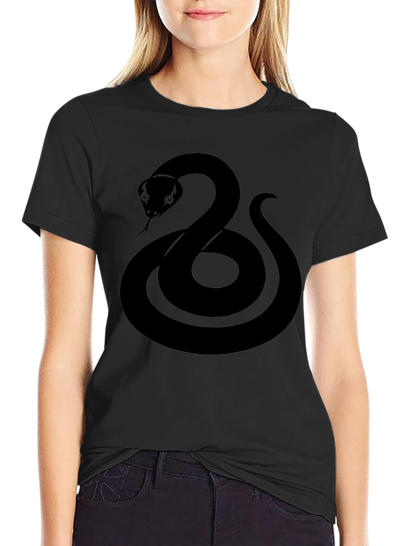 Black Snake Graphic T-Shirt