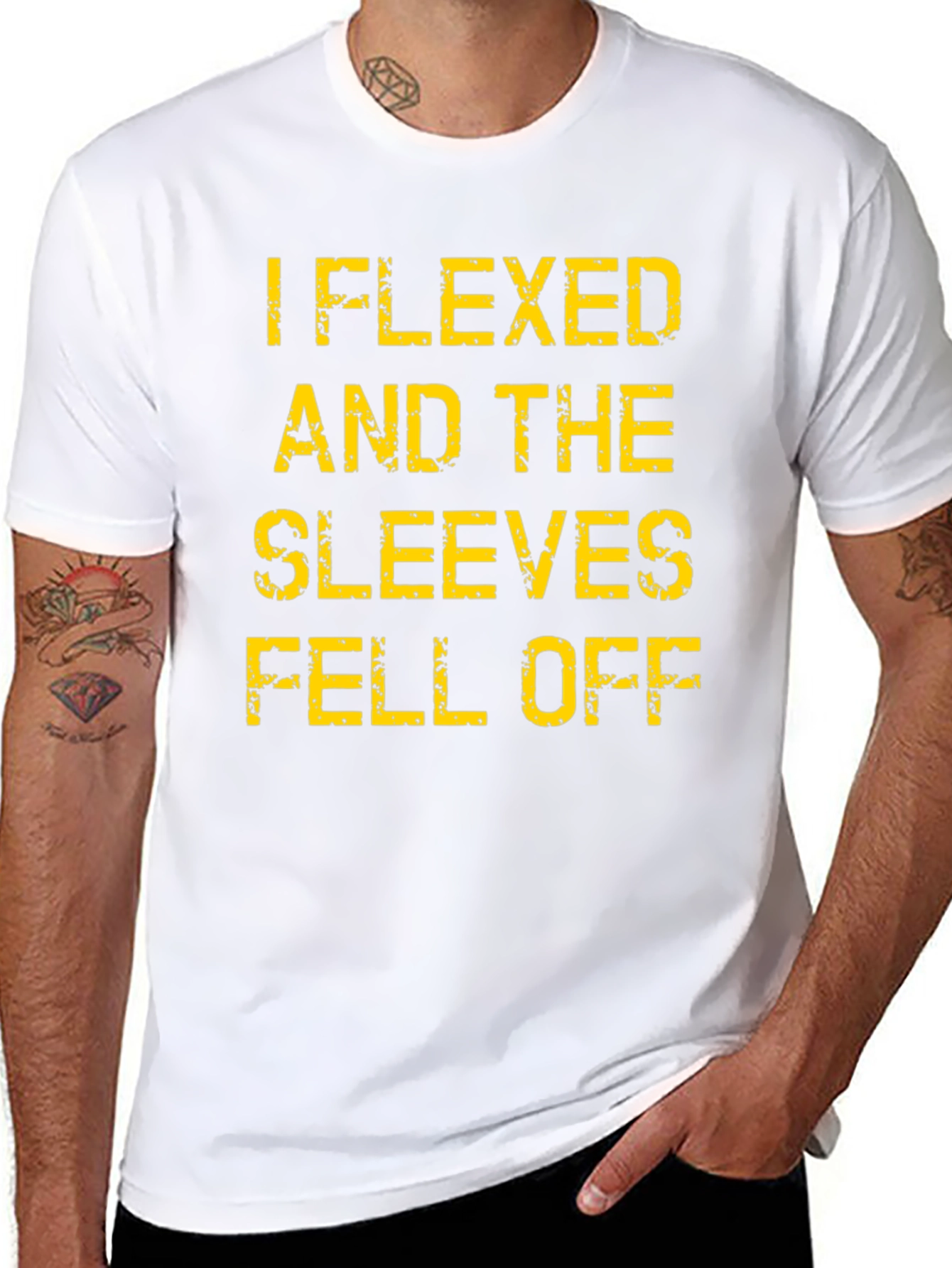 I Flexed Sleeves Fell Off T-Shirt