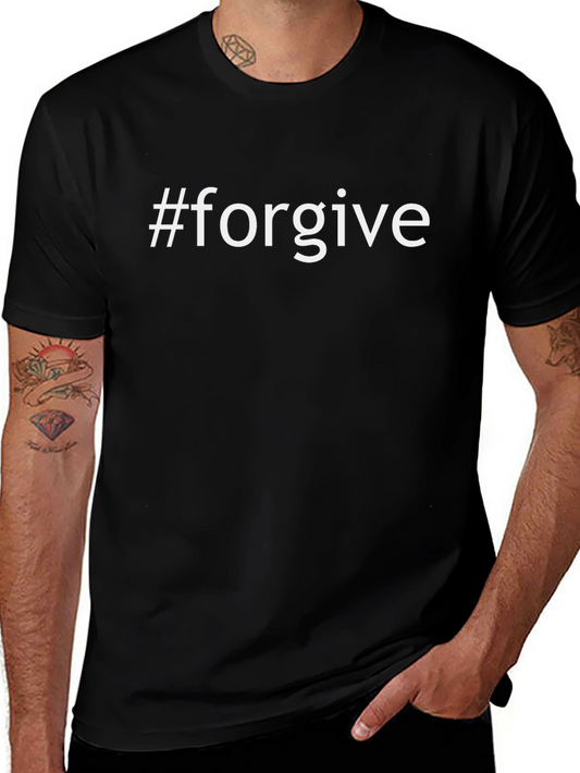 #forgive Hashtag Graphic Tee - Black Unisex T-Shirt