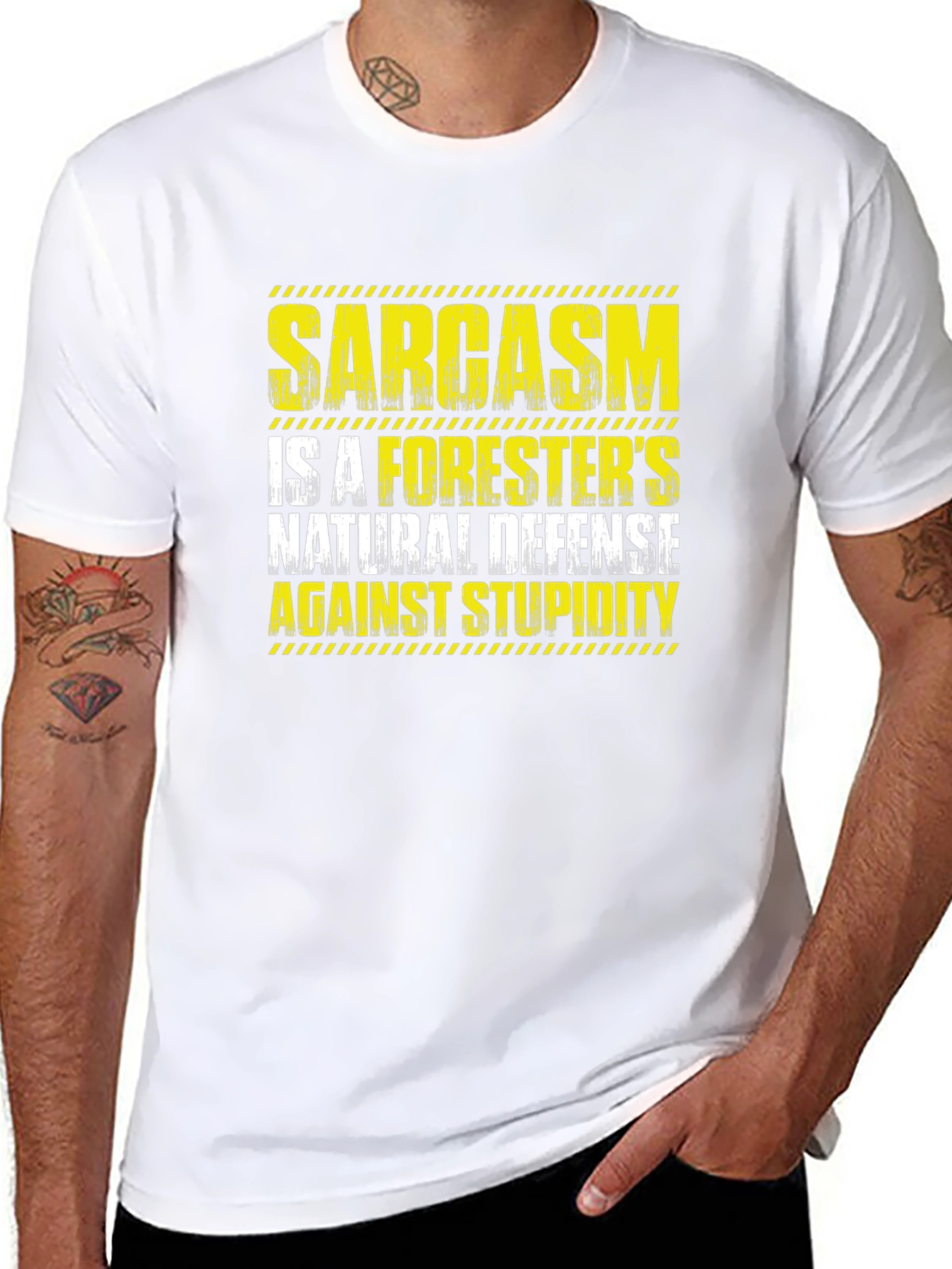 Sarcasm Foresters Natural Defense T-Shirt