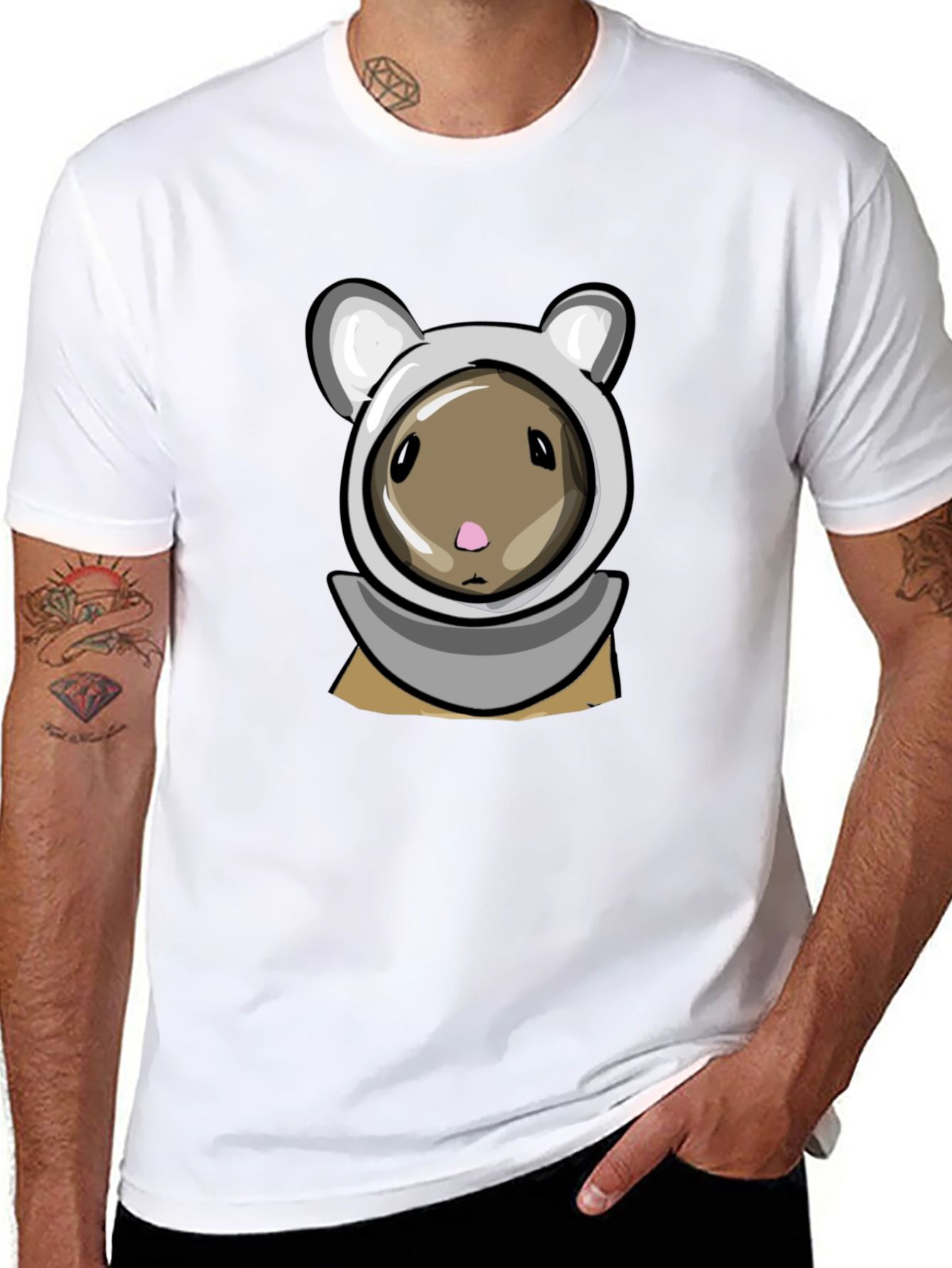 Cute Cartoon Hamster T-Shirt