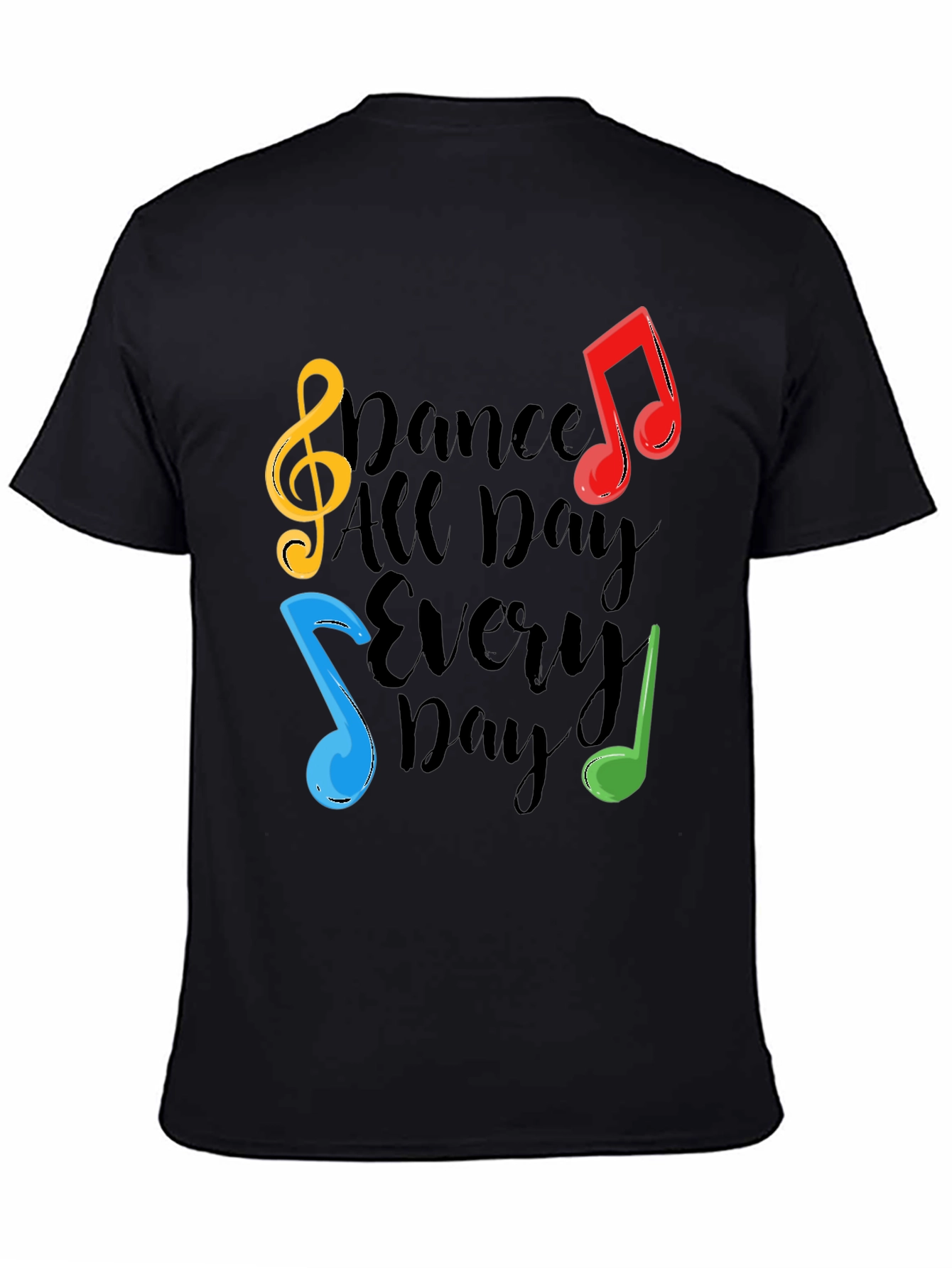 Dance All Day T-Shirt - Musical Notes Graphic Tee
