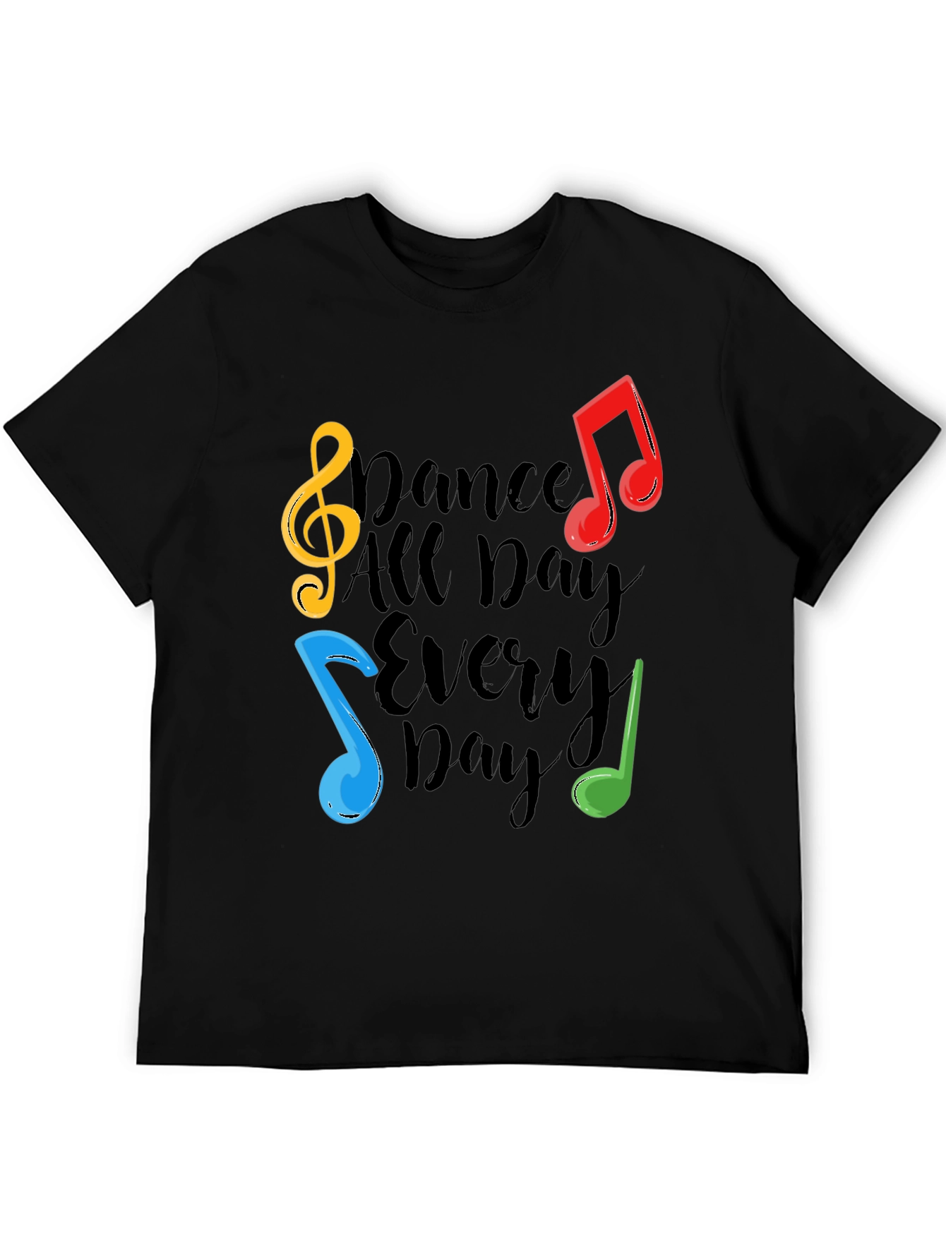 Dance All Day T-Shirt - Musical Notes Graphic Tee