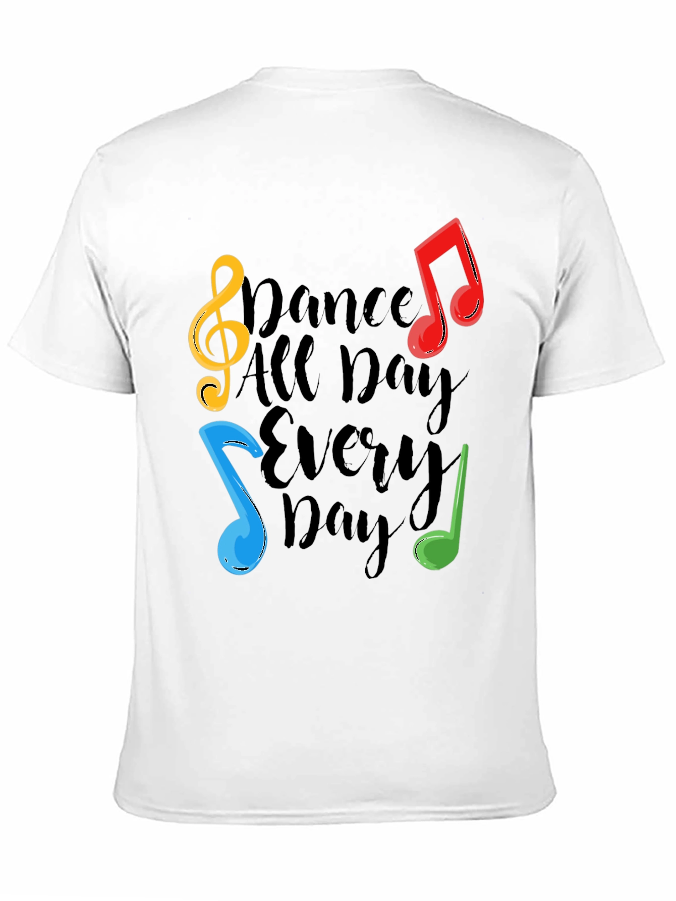 Dance All Day T-Shirt - Musical Notes Graphic Tee