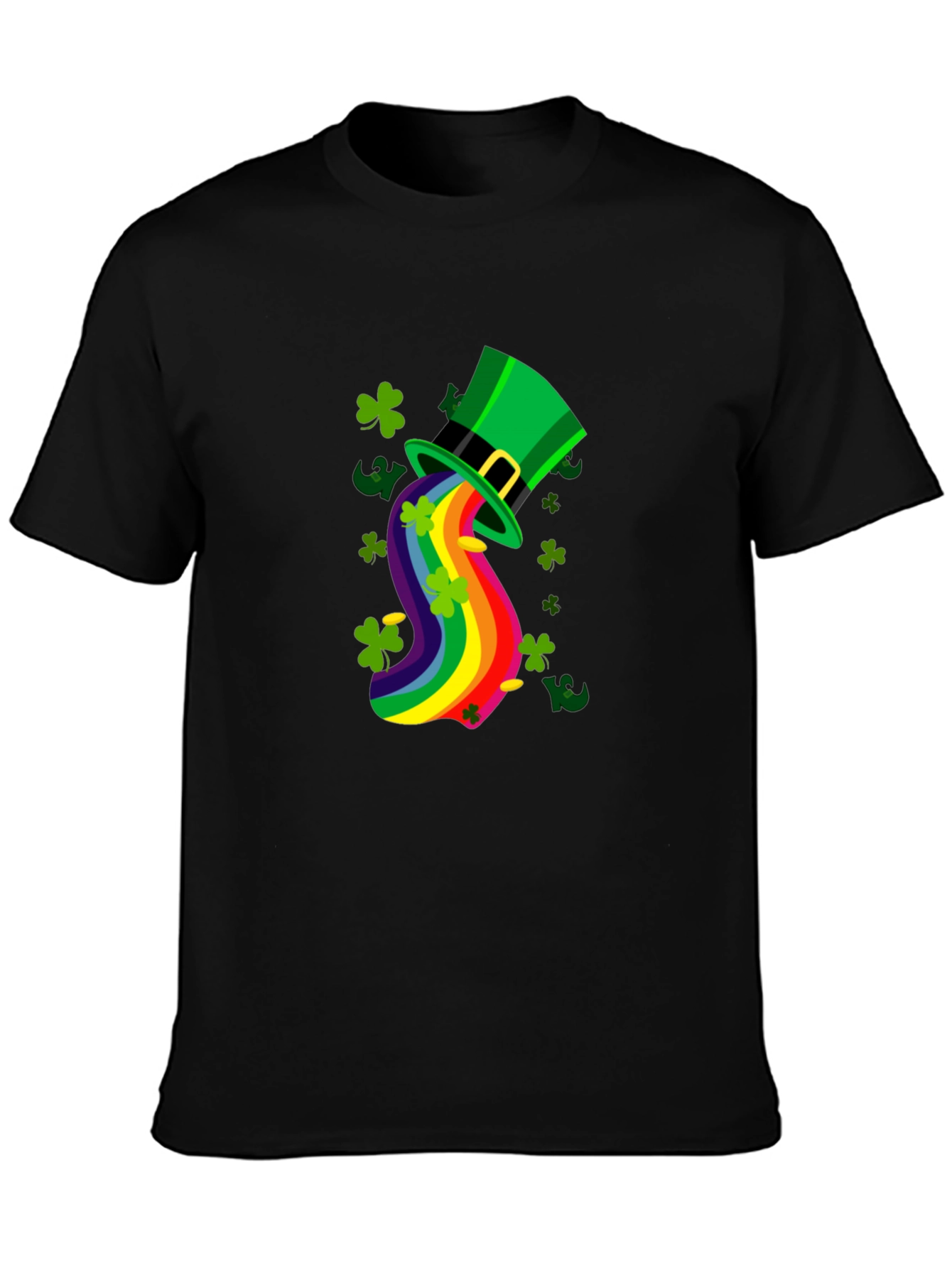 St. Patricks Day Rainbow Hat Tee