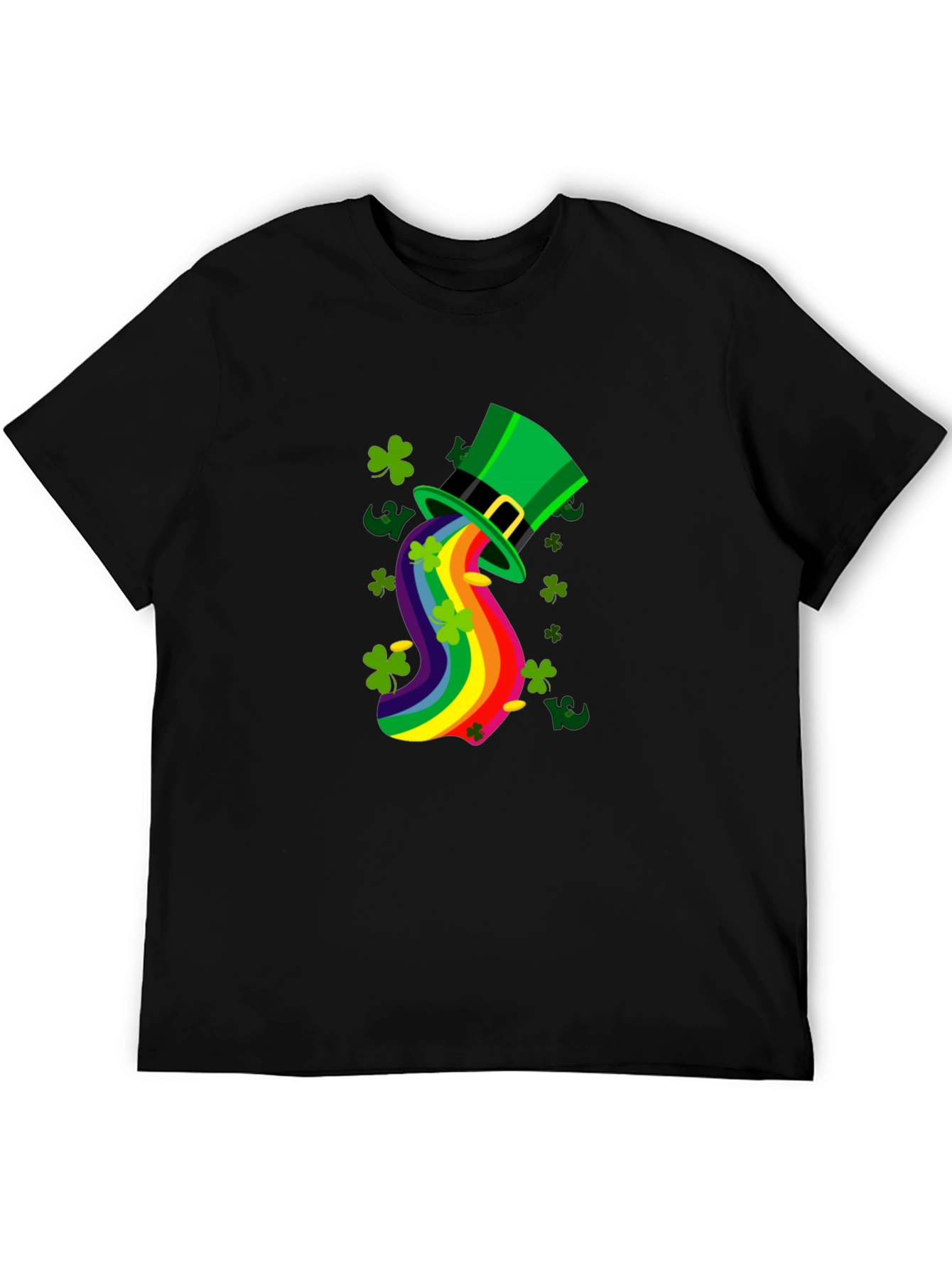 St. Patricks Day Rainbow Hat Tee