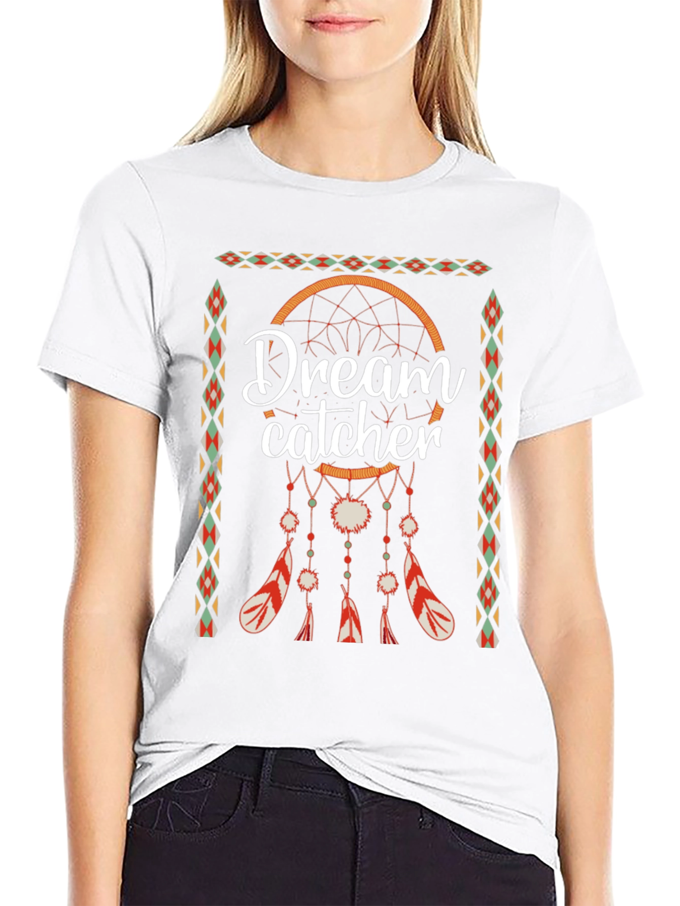 Dream Catcher Graphic Tee - Boho Style Mens T-Shirt