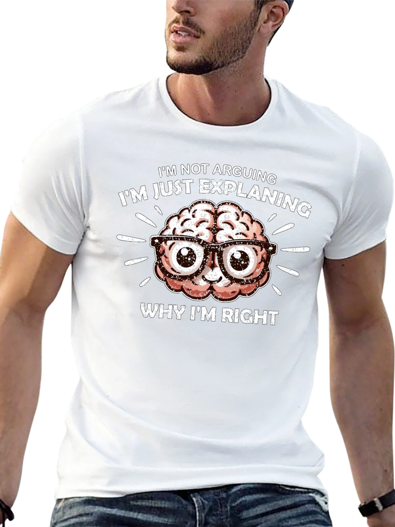 Im Not Arguing T-Shirt - Brain Design
