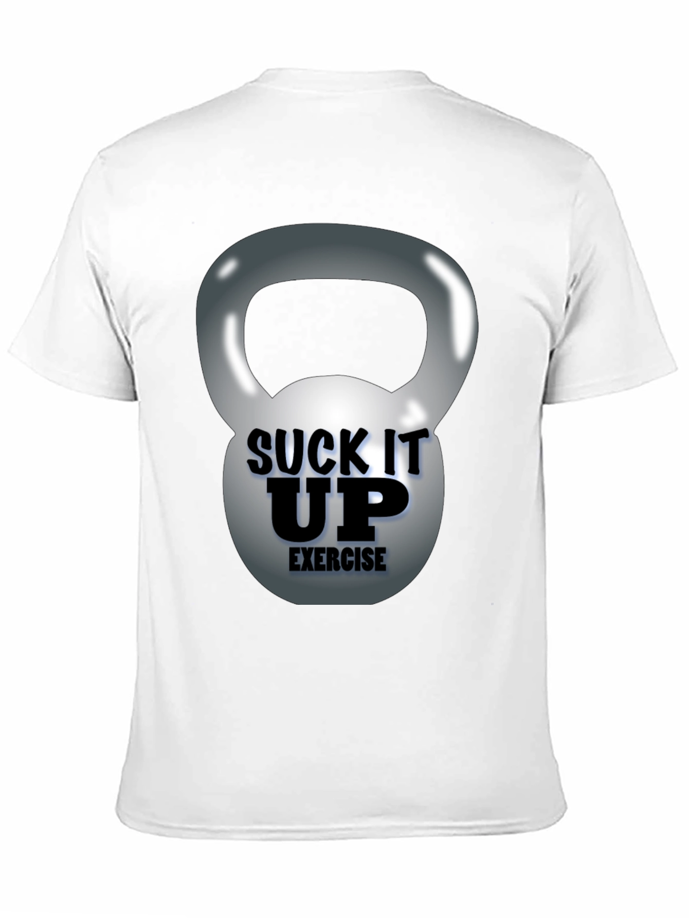 Suck It Up Exercise Kettlebell Graphic Tee