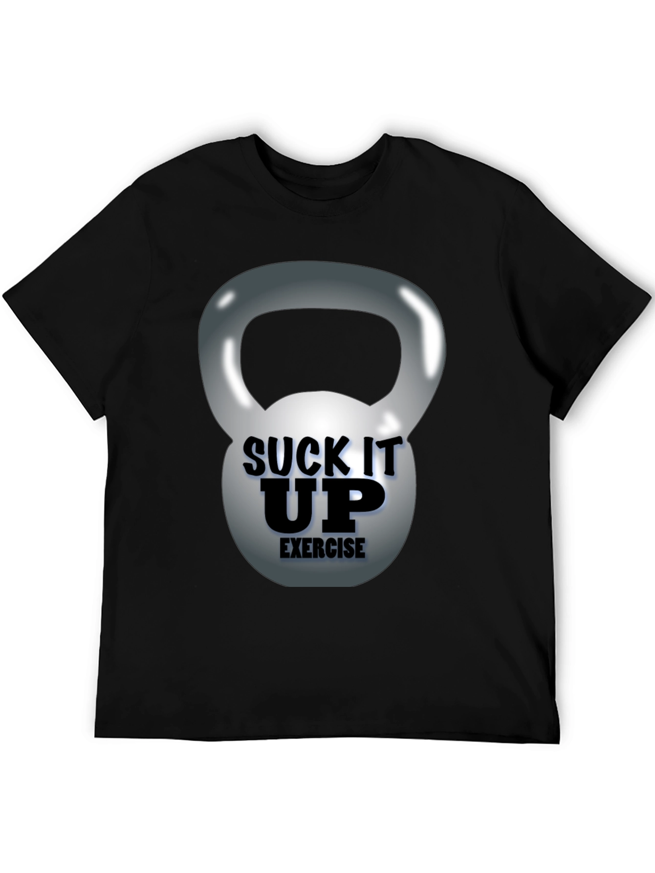 Suck It Up Exercise Kettlebell Graphic Tee
