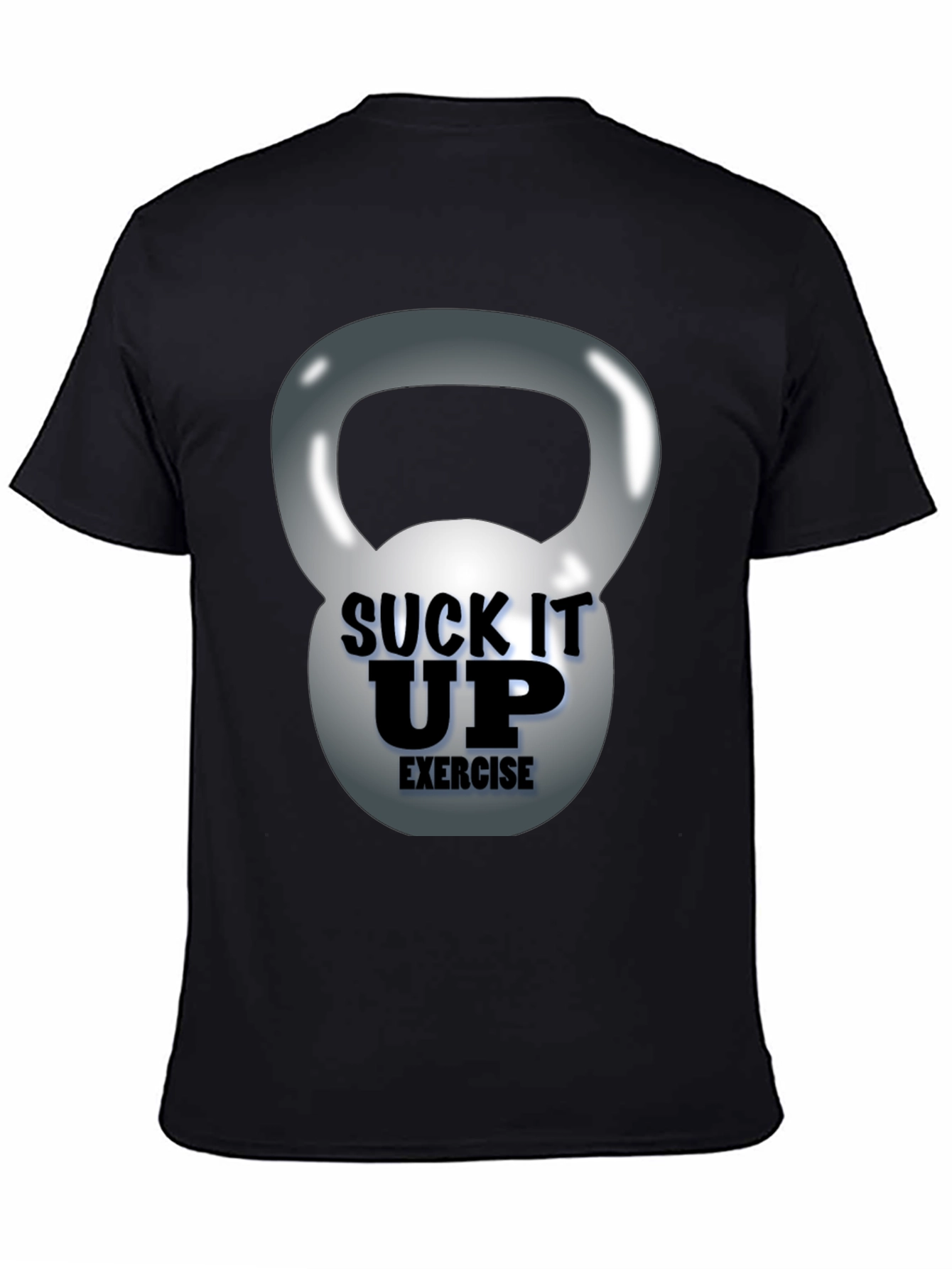 Suck It Up Exercise Kettlebell Graphic Tee