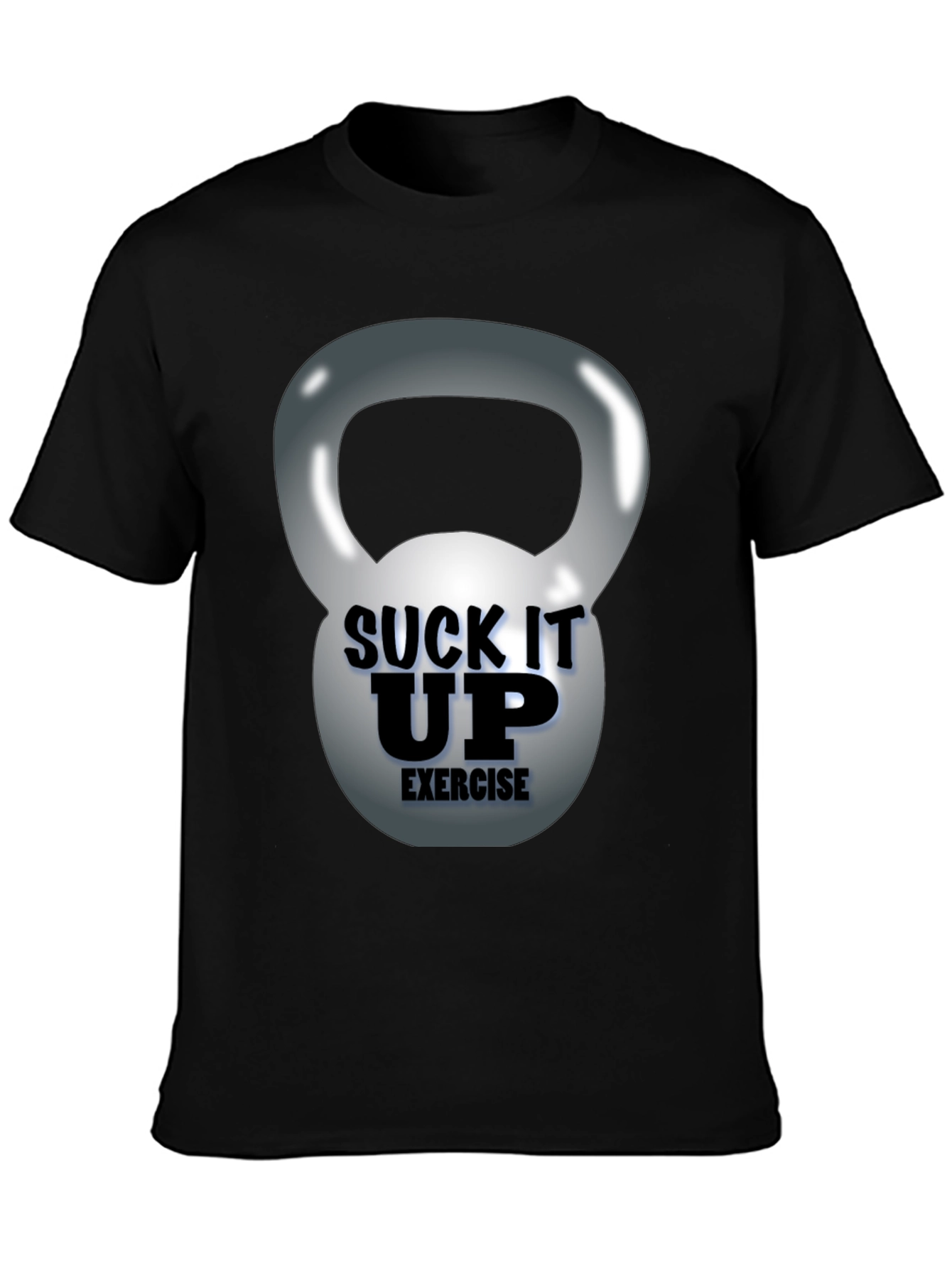 Suck It Up Exercise Kettlebell Graphic Tee