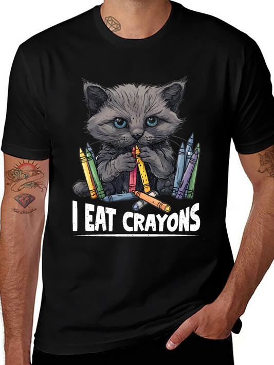 I Eat Crayons Cat T-Shirt
