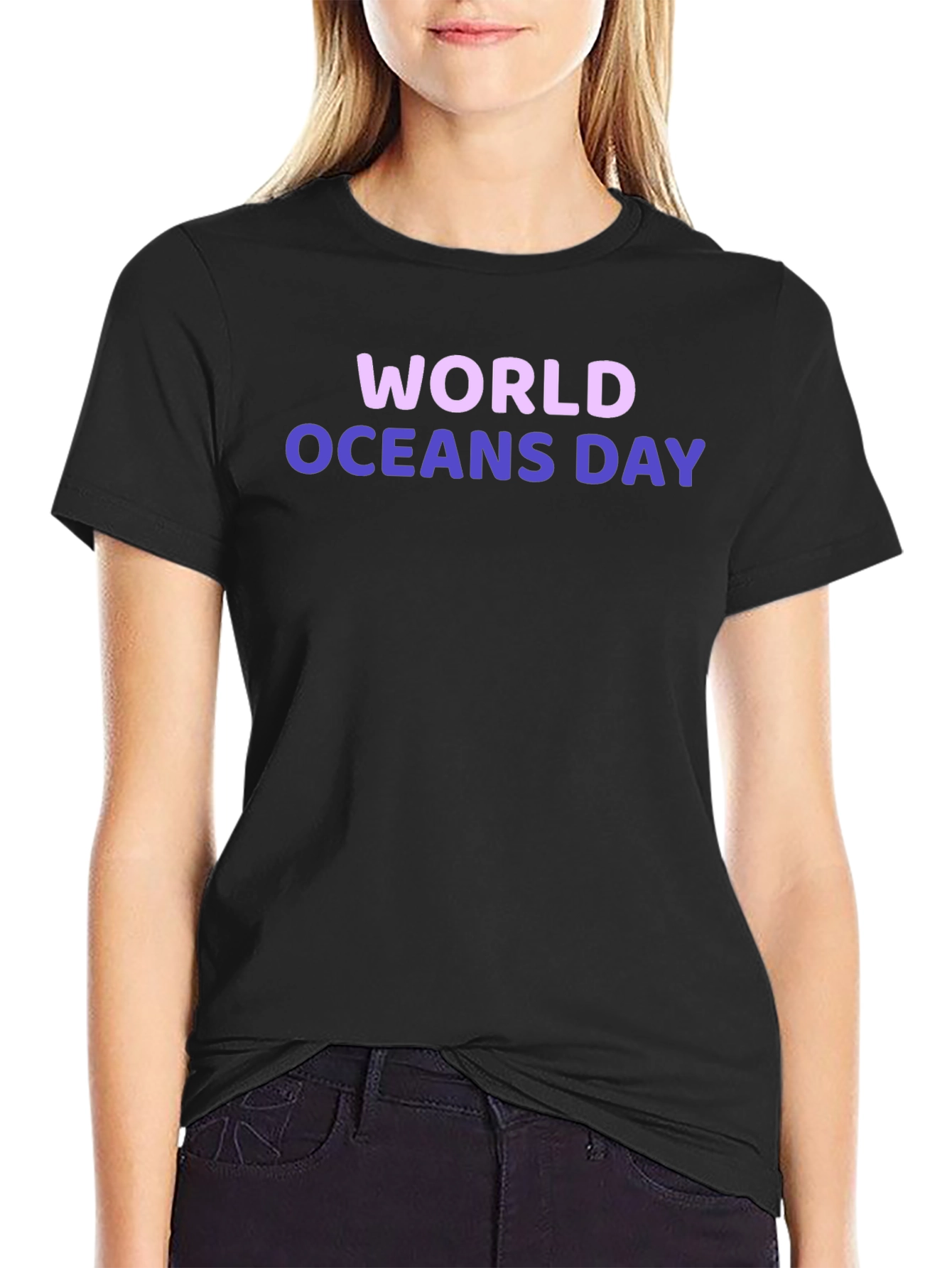 World Oceans Day T-Shirt - Black