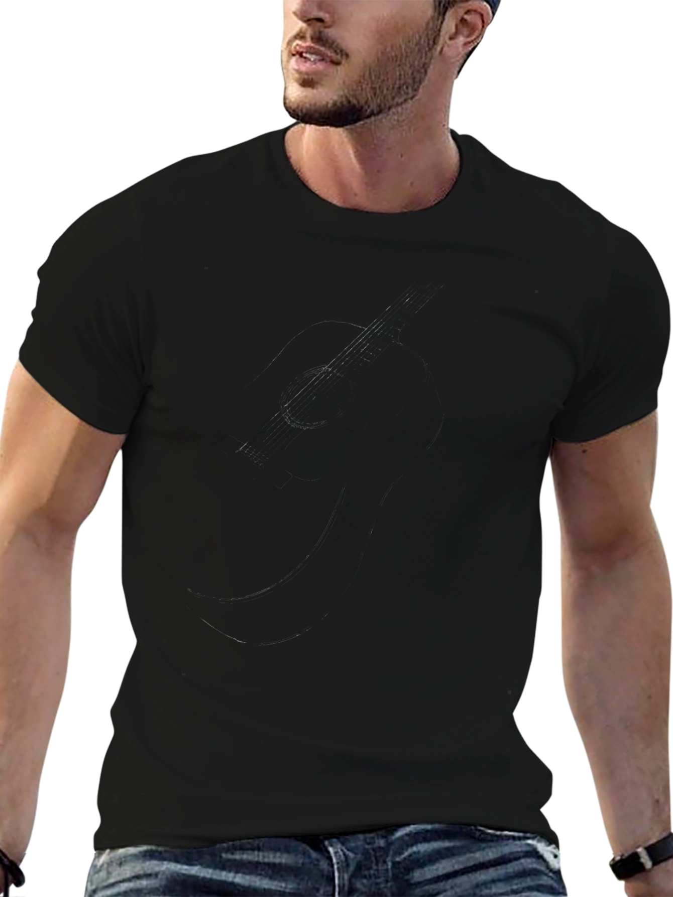 Mens Basic Black Short Sleeve T-Shirt