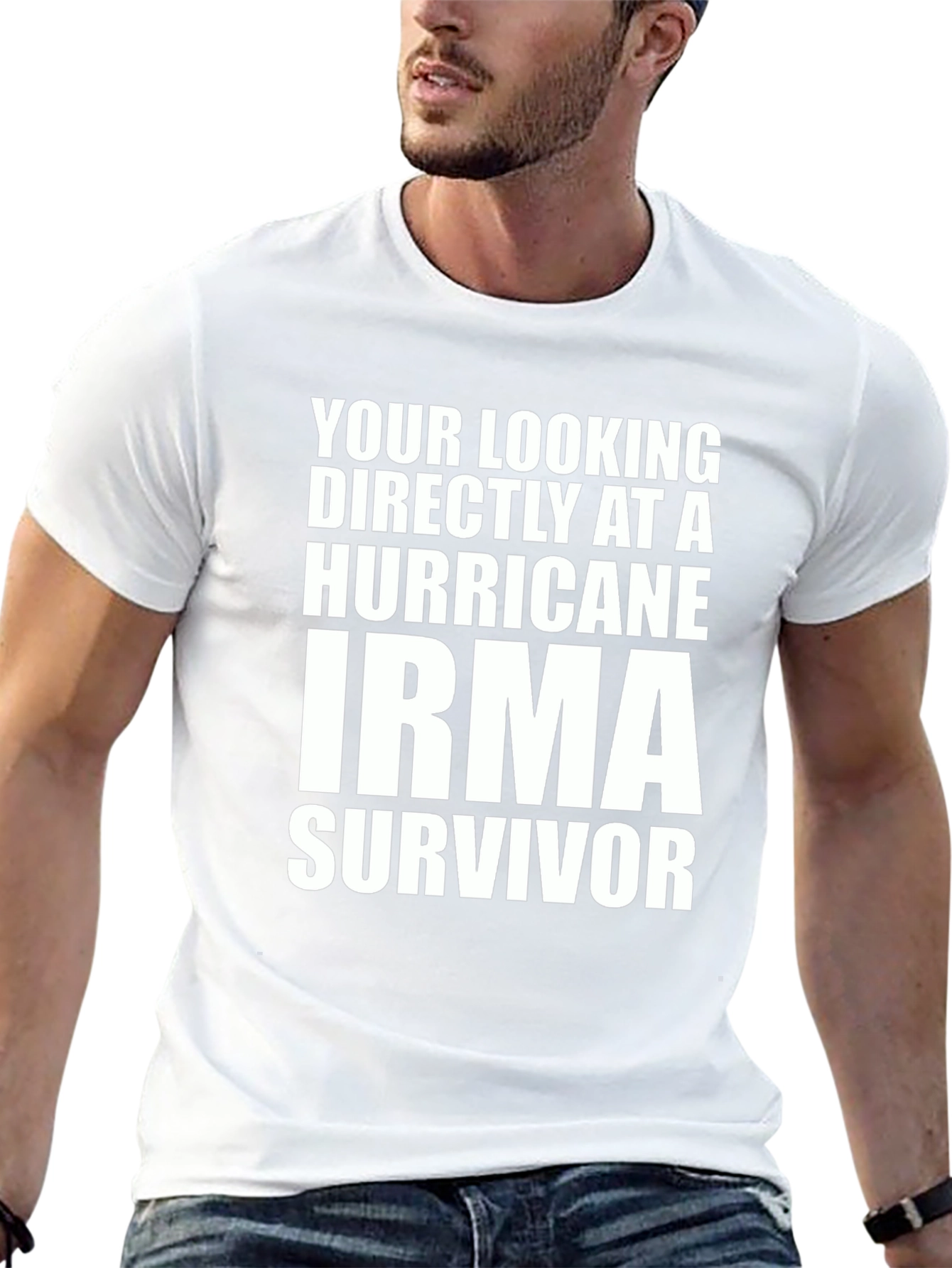 Hurricane Irma Survivor T-Shirt - Bold Statement Tee