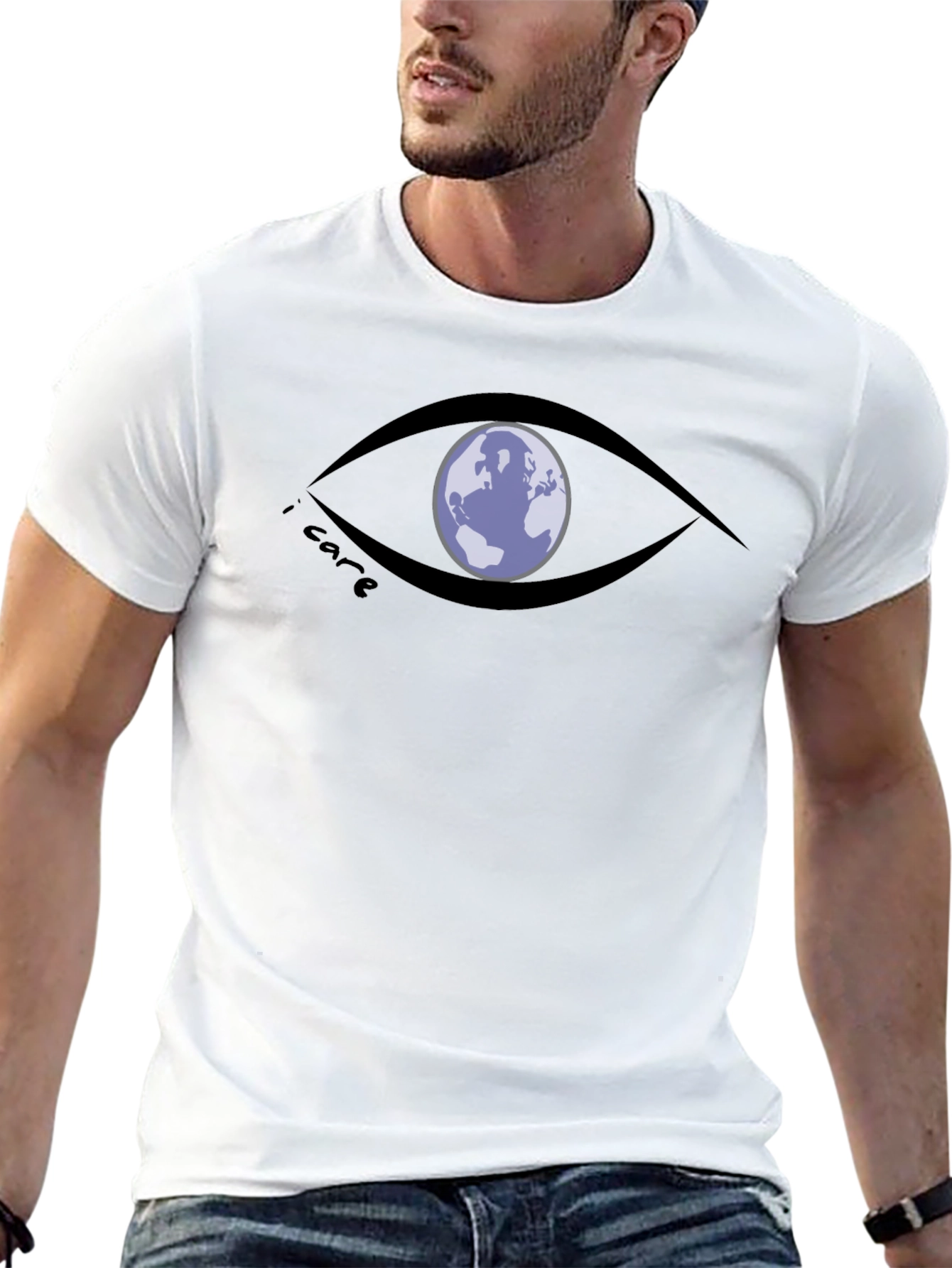 I Care Earth Graphic T-Shirt