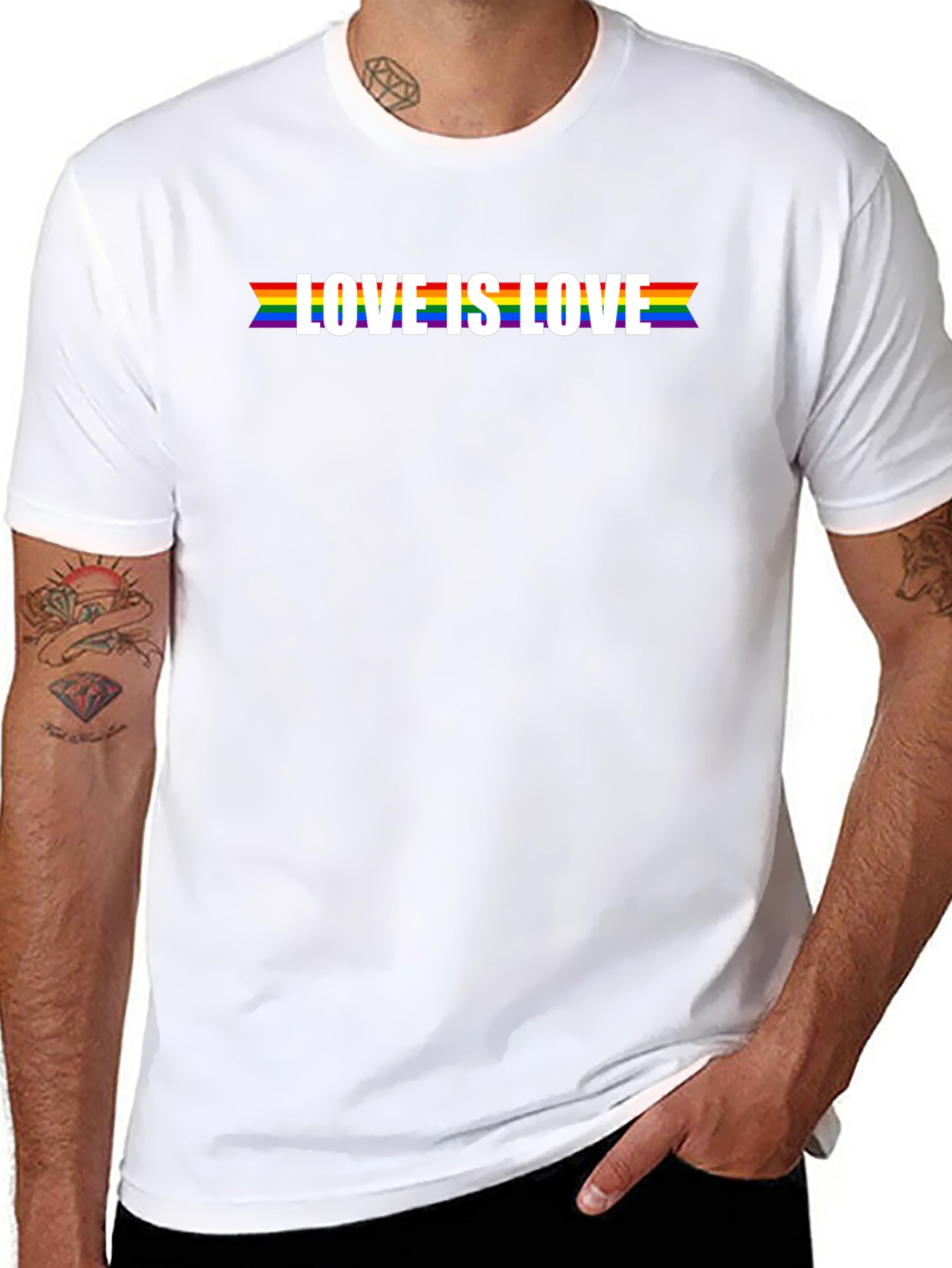 Love is Love Pride T-Shirt - Black LGBTQ Tee