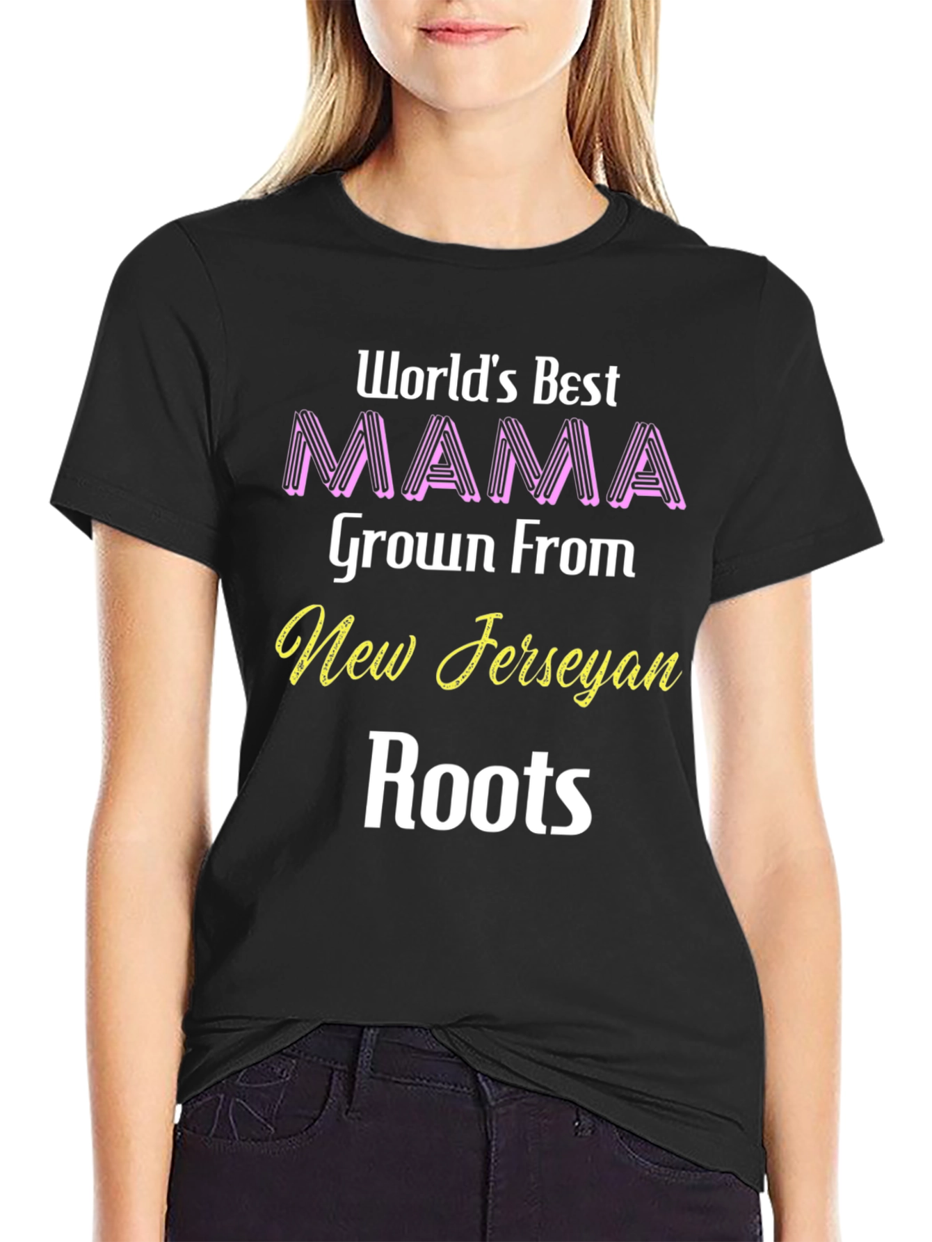 Worlds Best New Jersey Mama T-Shirt