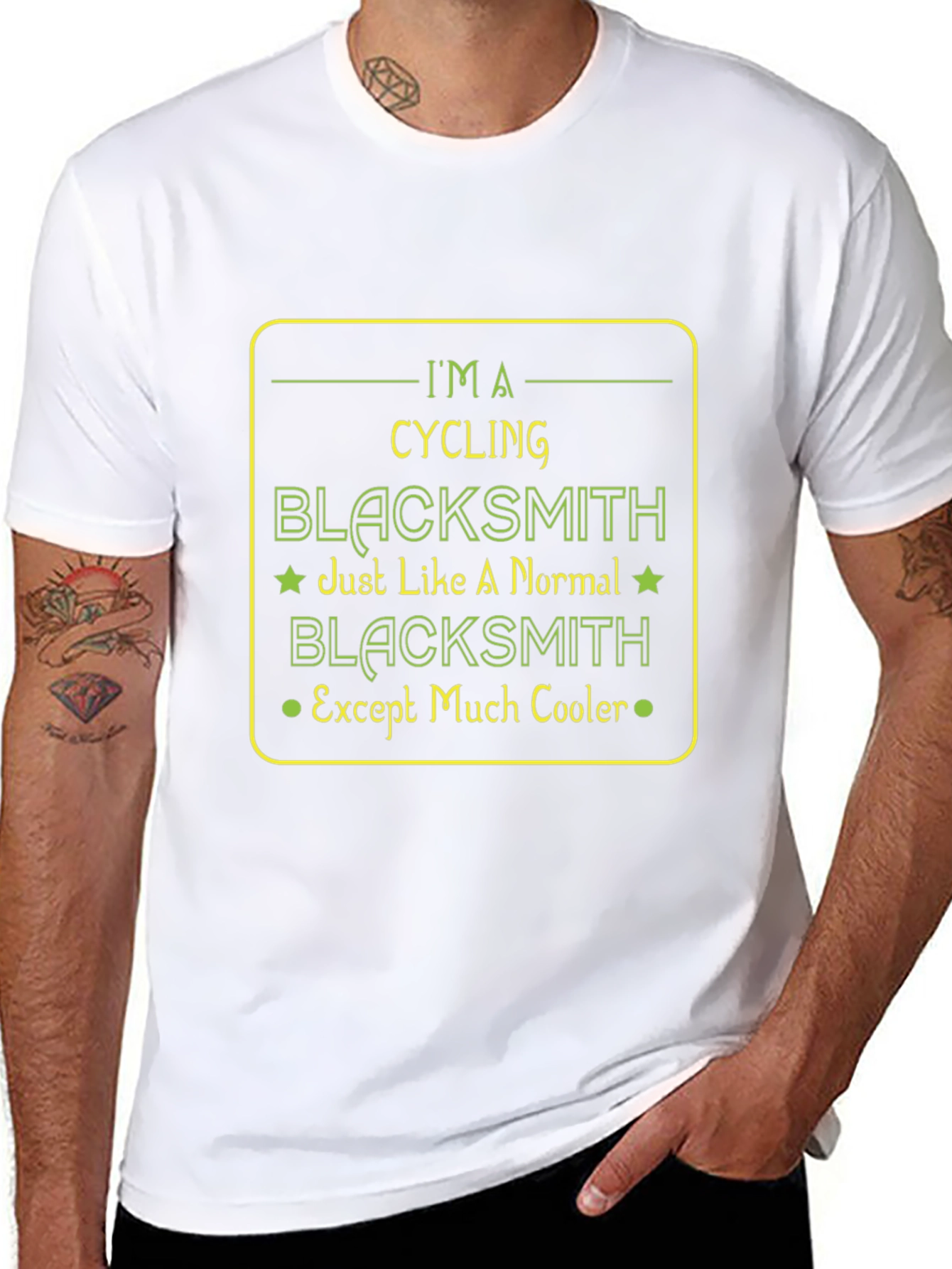 Cycling Blacksmith Graphic Tee - Cool & Unique T-Shirt