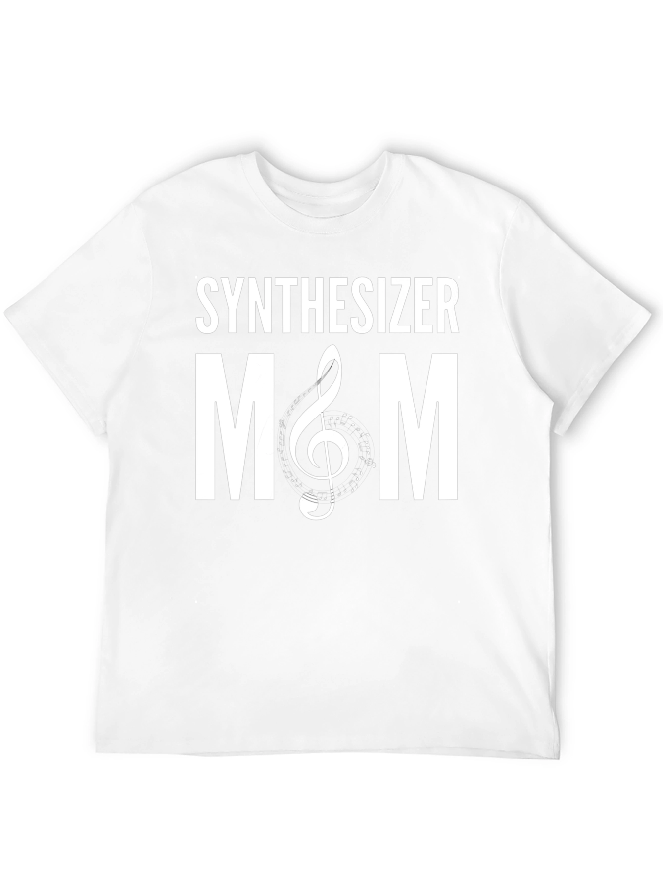 Synthesizer Mom T-Shirt - Musical Clef Design