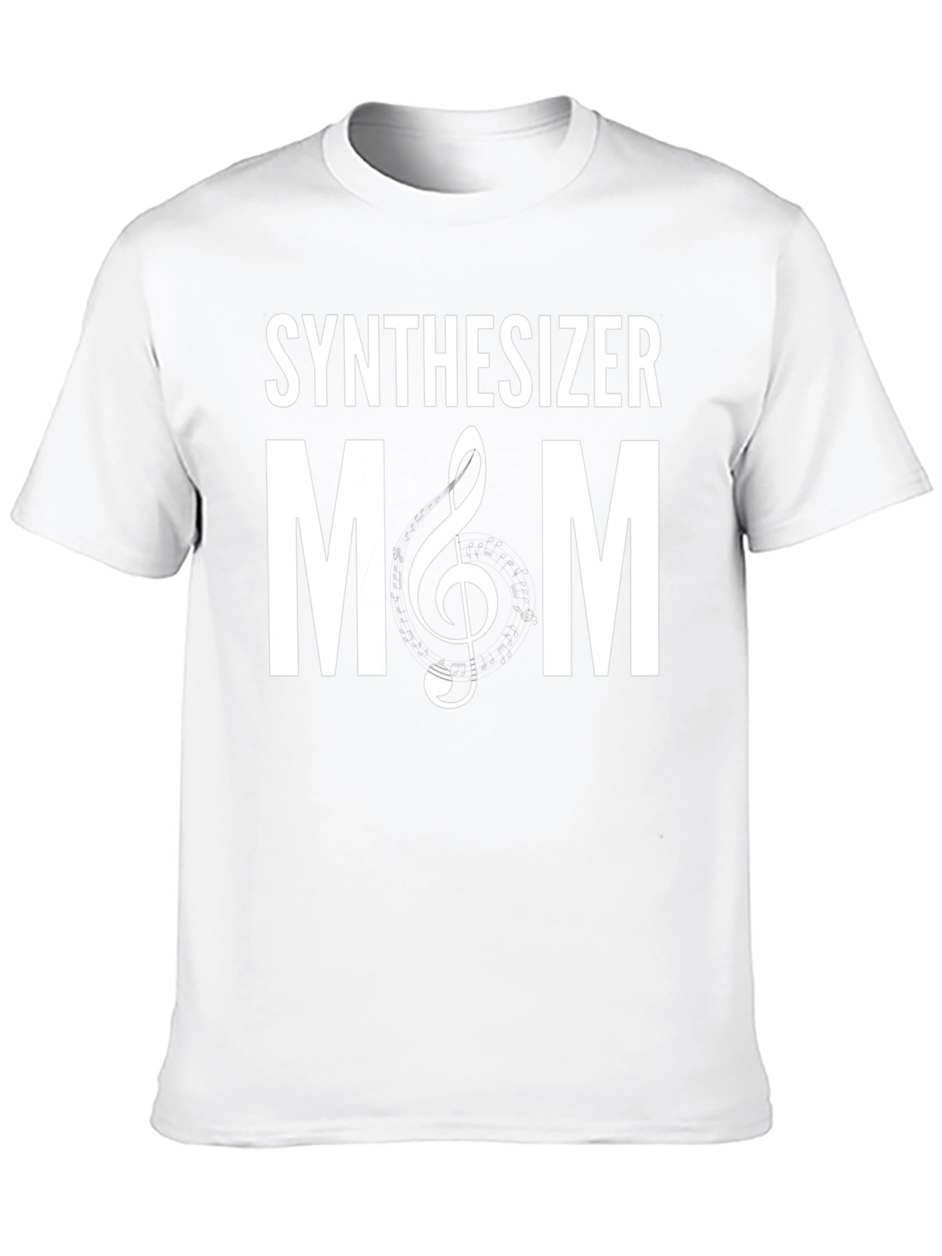 Synthesizer Mom T-Shirt - Musical Clef Design