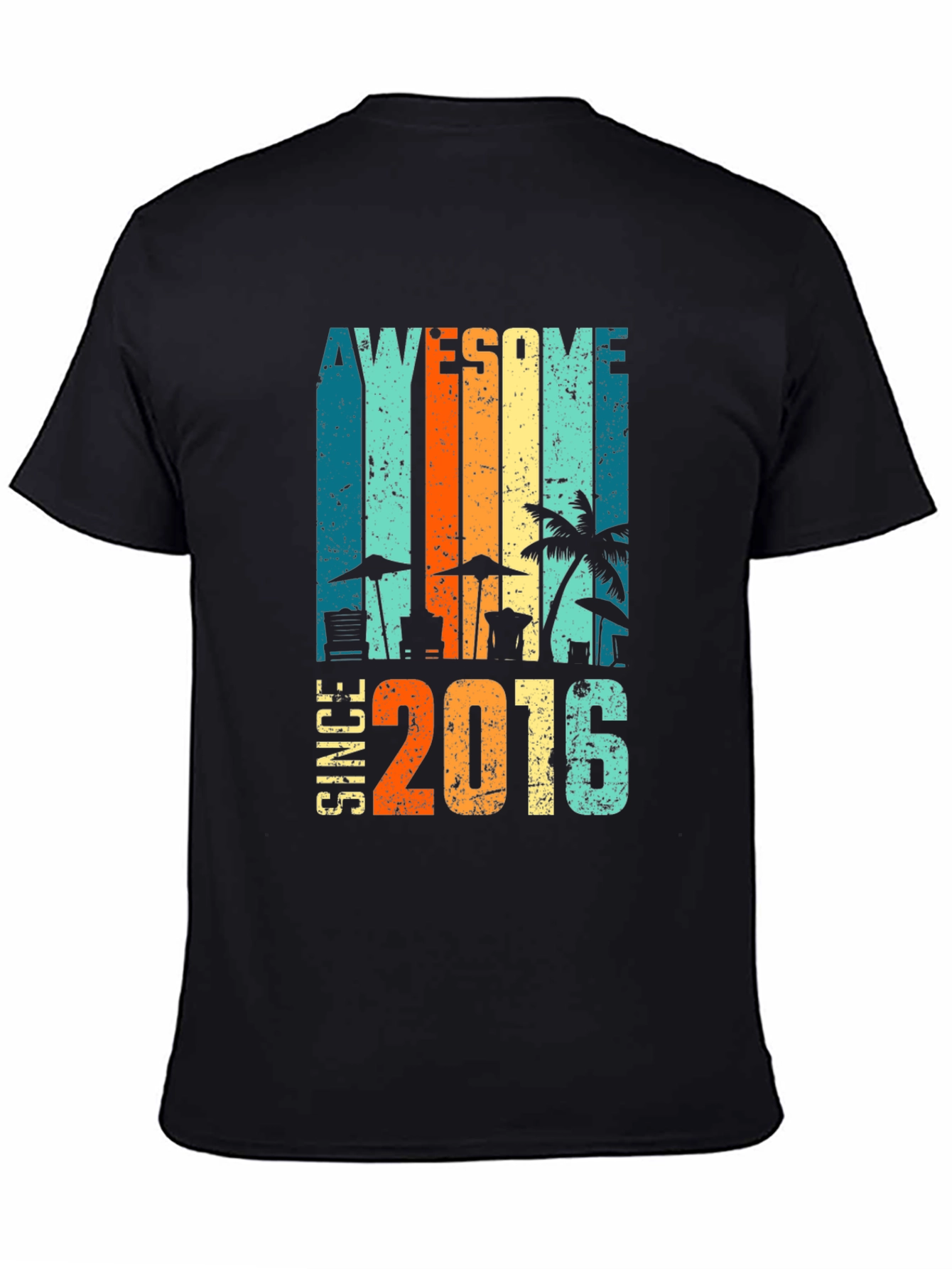 Awesome Since 2016 T-Shirt Beach Design