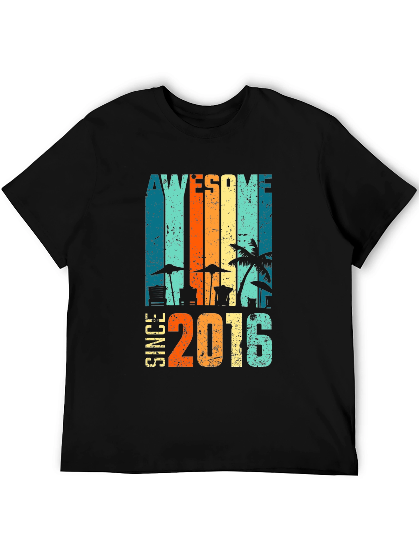 Awesome Since 2016 T-Shirt Beach Design