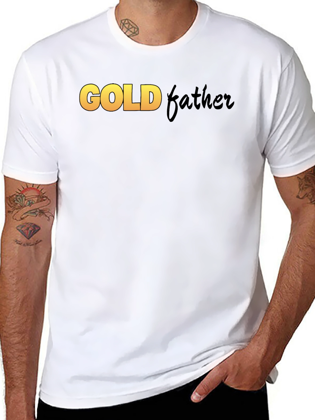 Goldfather Black T-Shirt - Stylish Graphic Tee