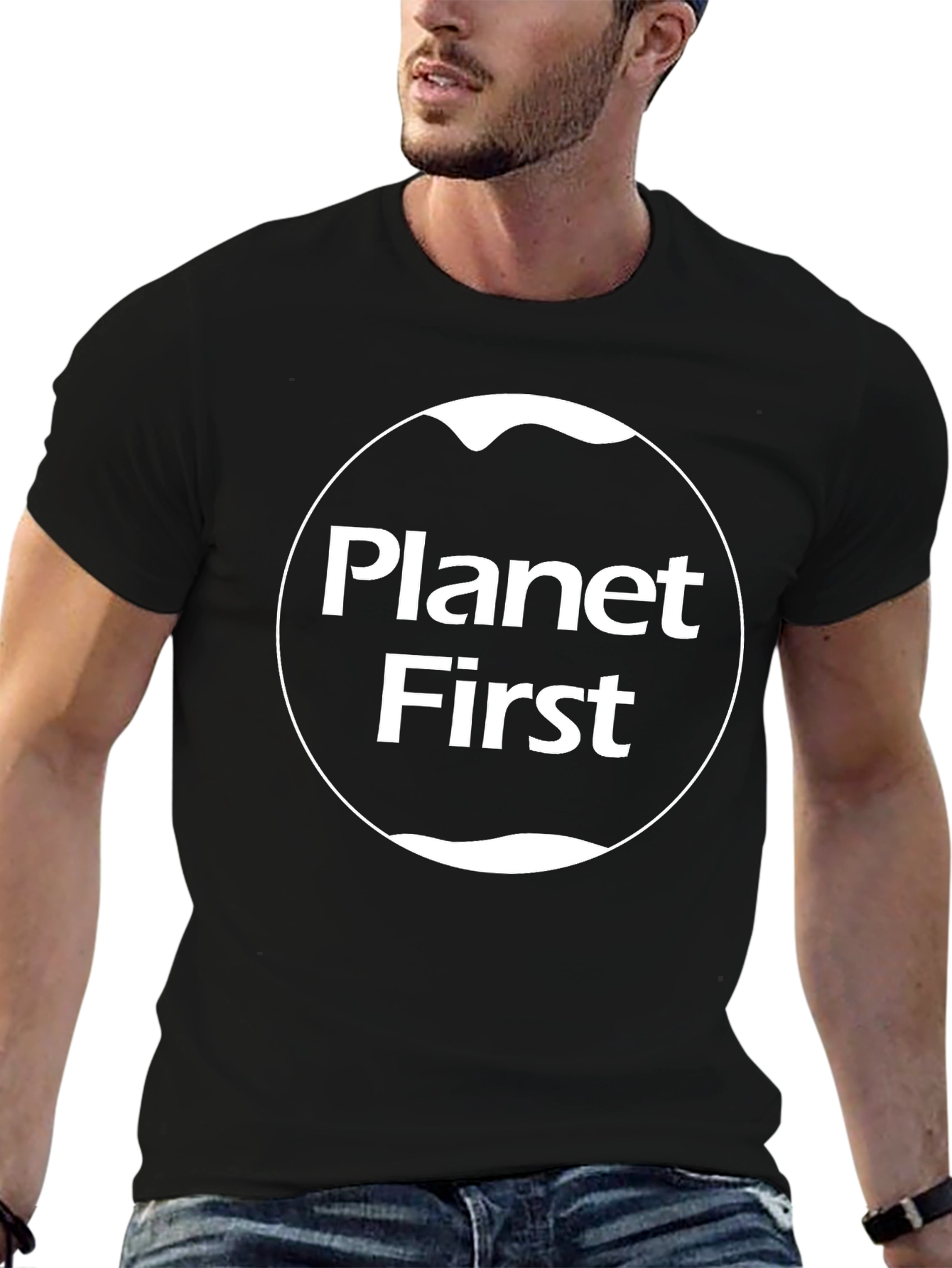 Planet First Graphic Tee - Eco-Conscious Style