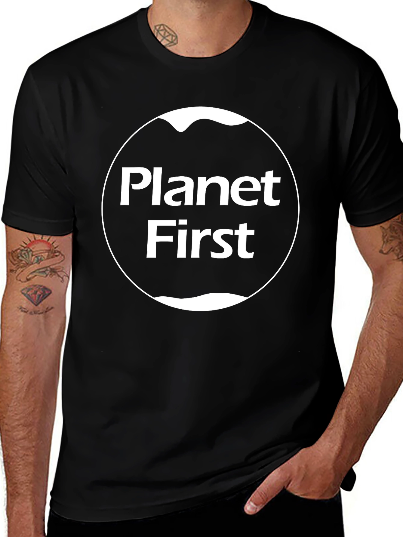 Planet First Graphic Tee - Eco-Conscious Style