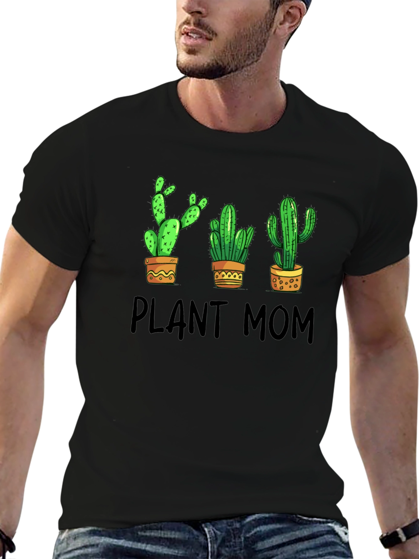 Plant Mom Cactus Graphic T-Shirt