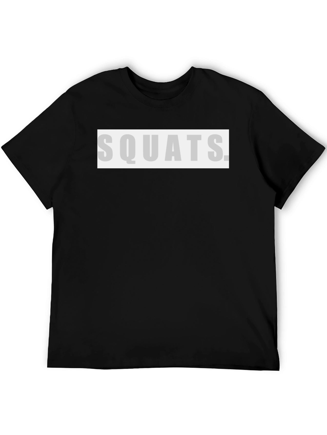 Squats T-Shirt - Black Gym Workout Tee