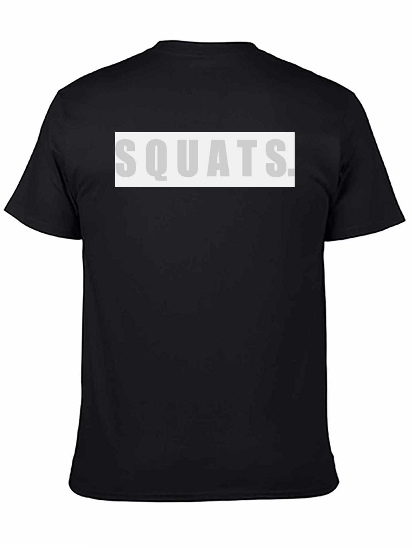 Squats T-Shirt - Black Gym Workout Tee