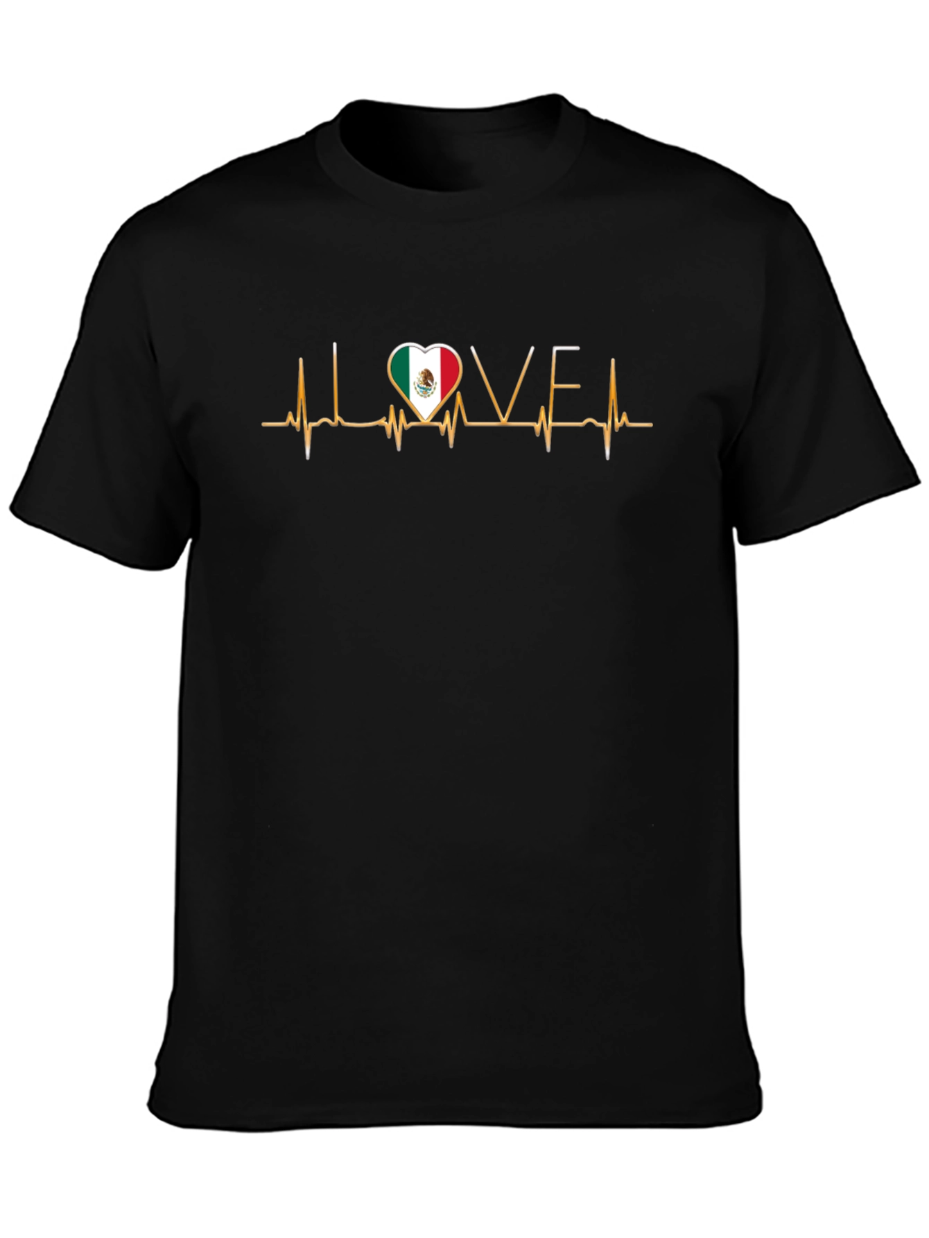 Mexico Love Heartbeat T-Shirt