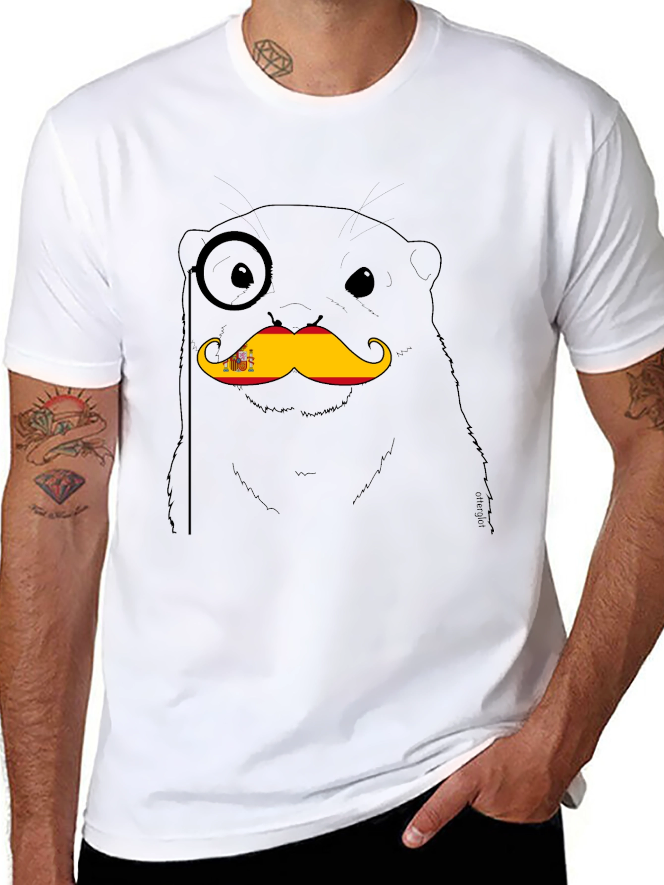 Otter Spain Moustache T-Shirt