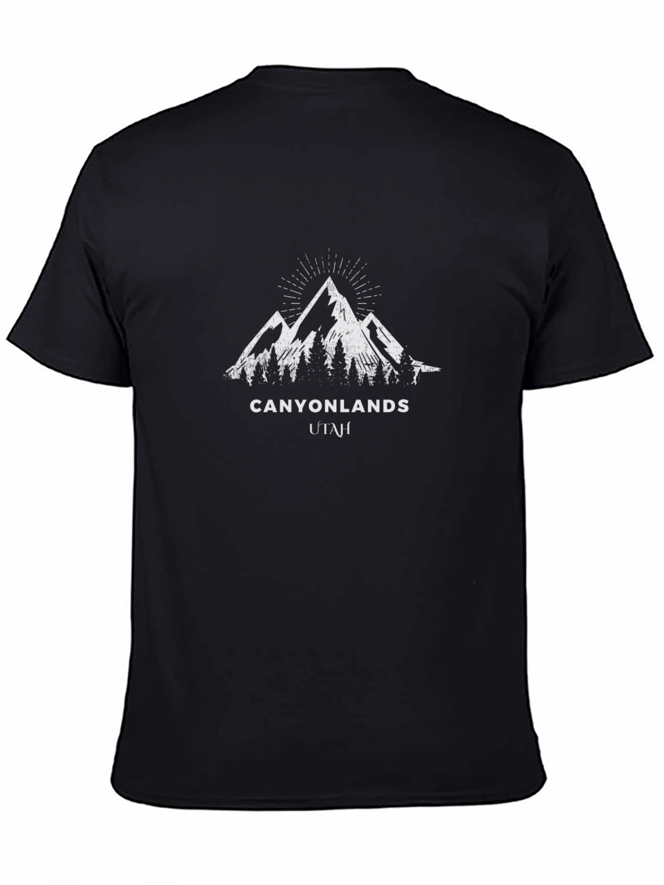 Canyonlands Utah Black T-Shirt