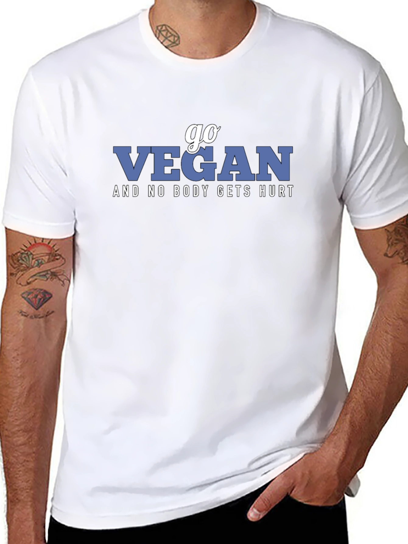 Go Vegan T-Shirt - Protect Animals!