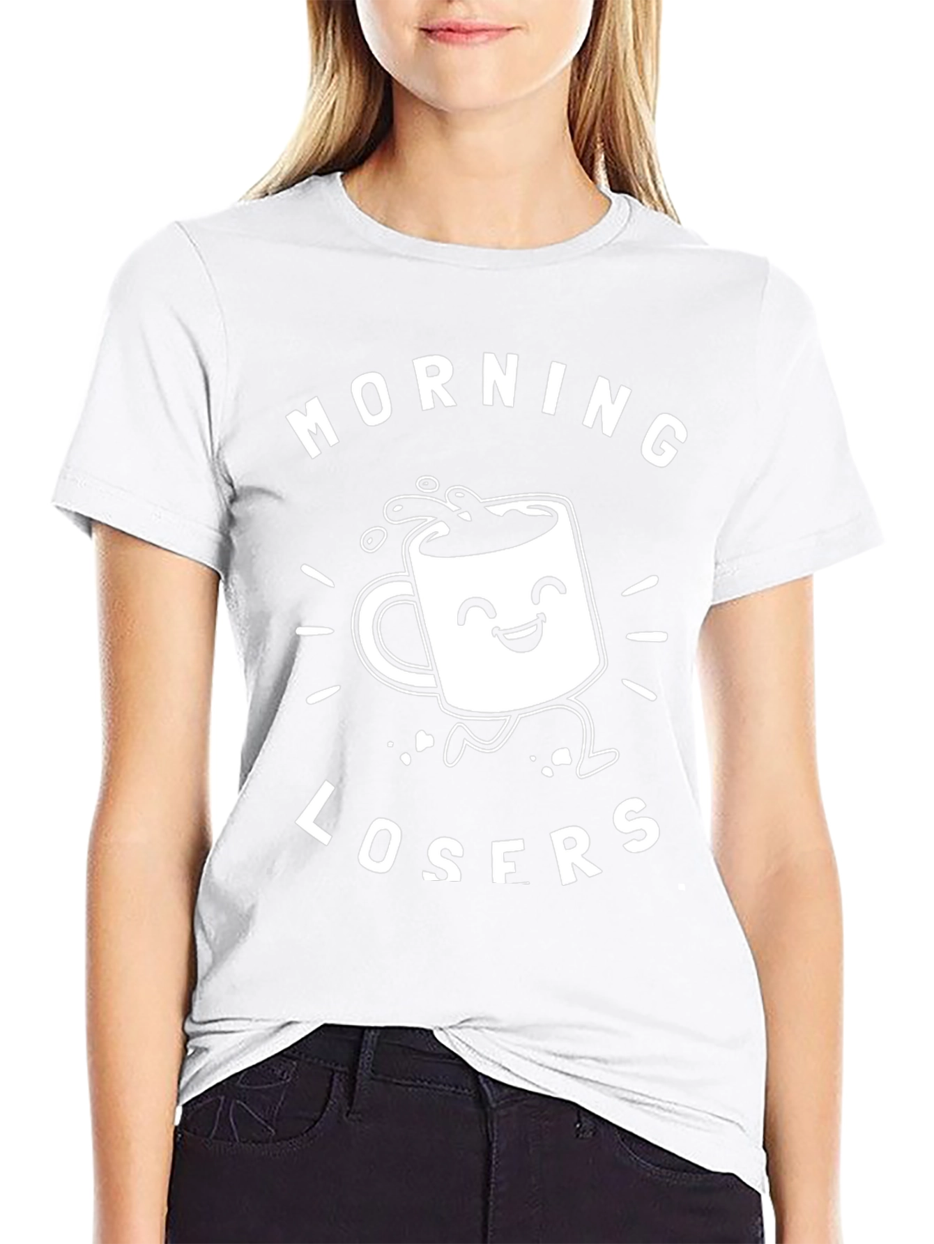 Morning Losers Graphic Tee - Black