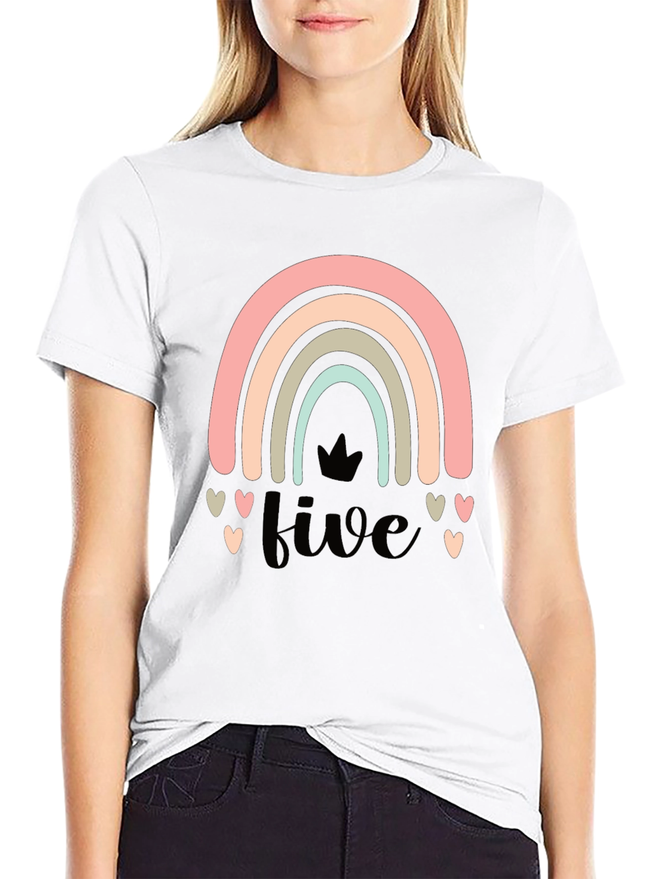 Rainbow Five Birthday T-Shirt