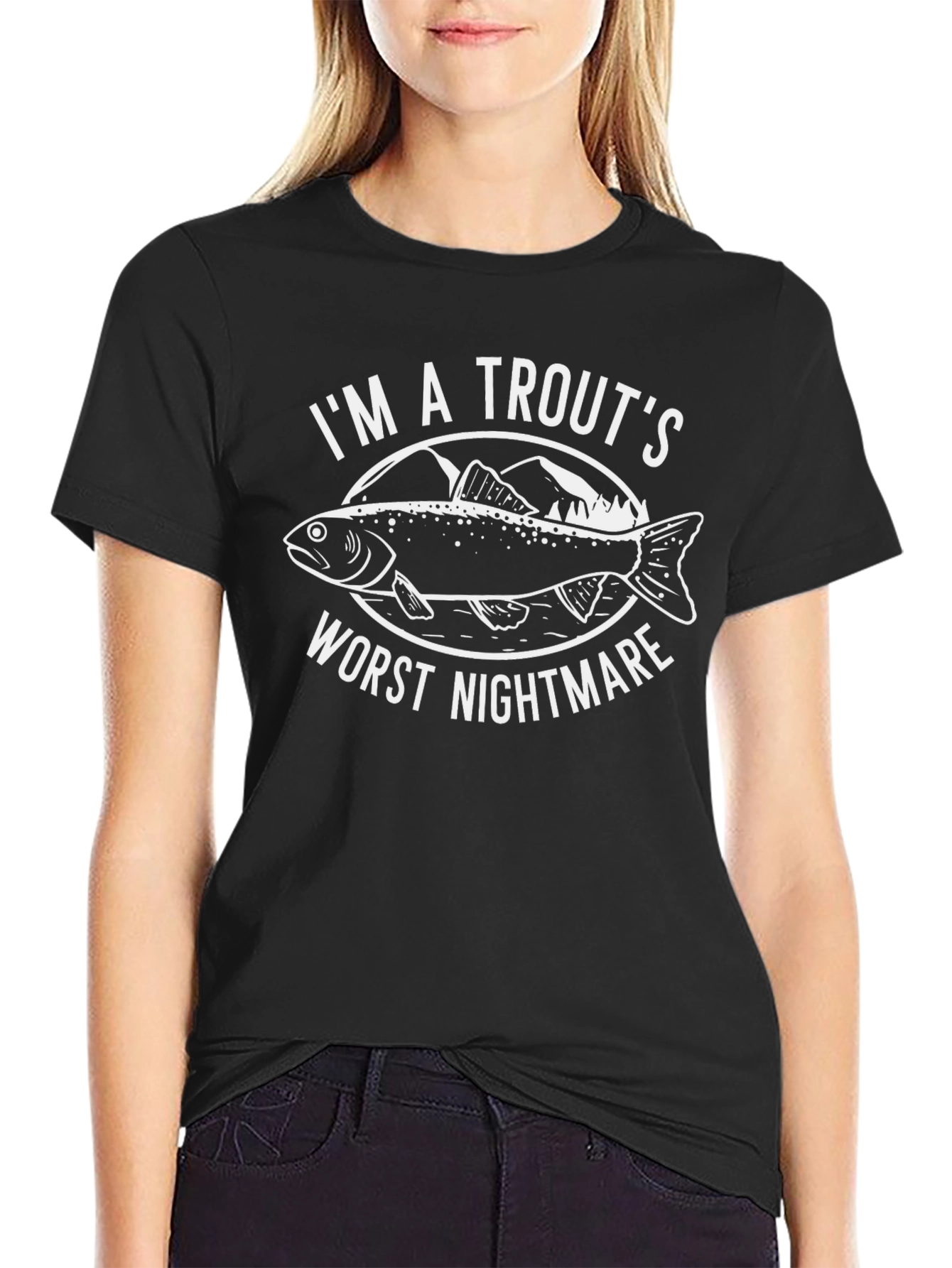 Trouts Worst Nightmare Graphic T-Shirt - Fishing Tee