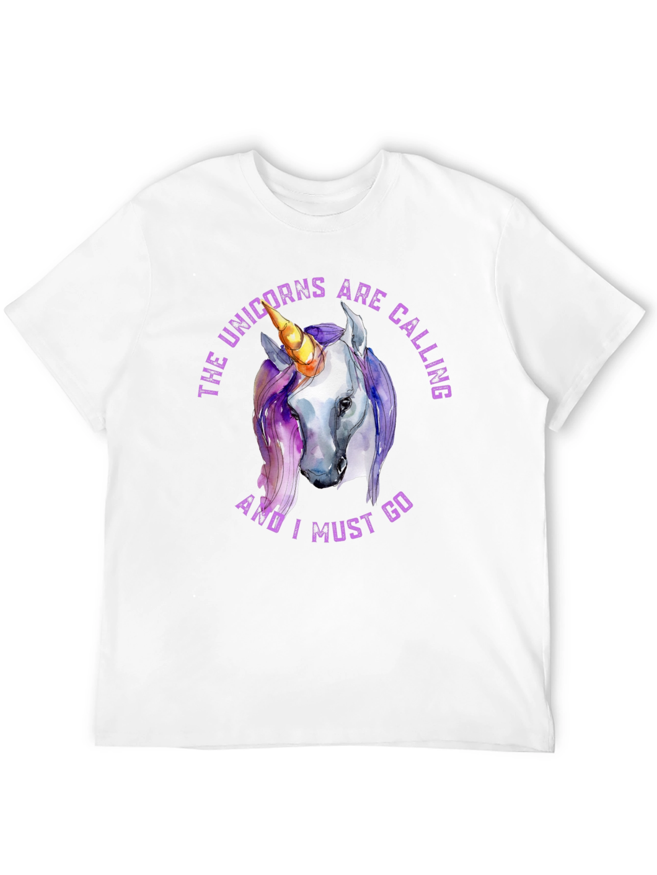 Unicorns are Calling Black T-Shirt